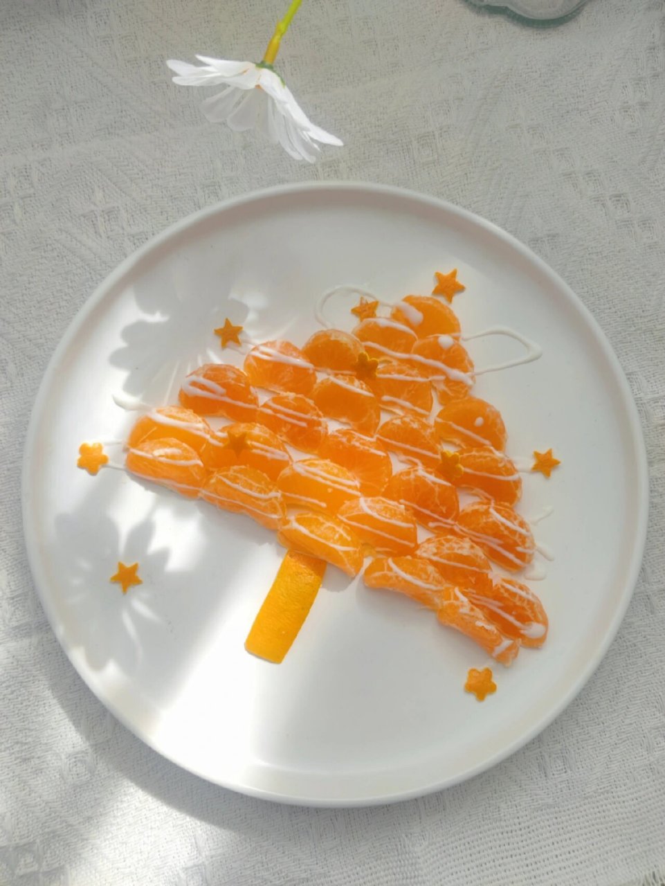 创意水果拼盘‖一棵橘子树90 简单有趣的橘子树90 家里剩的三个