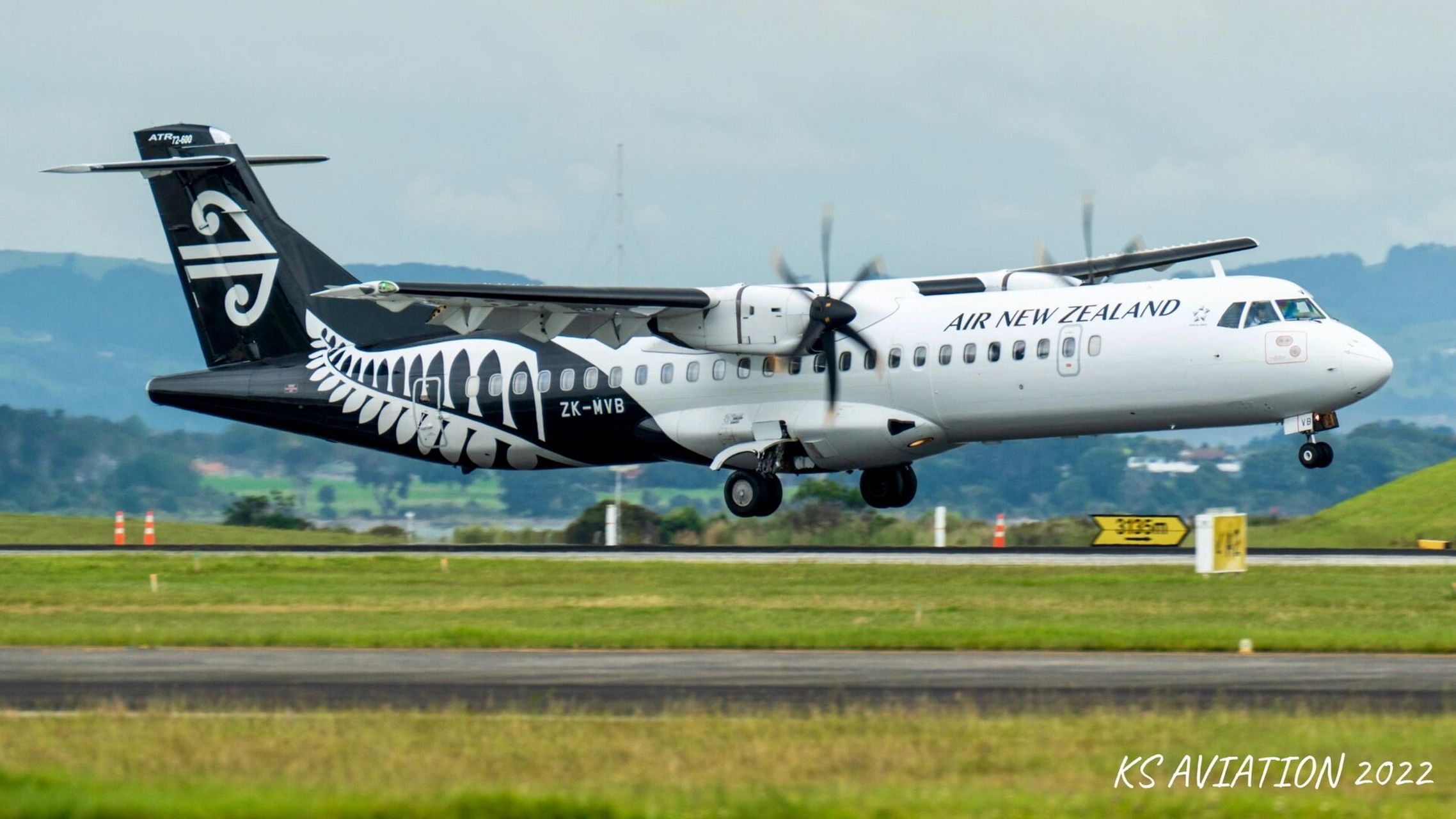 「飞」繁忙的atr72-600 新西兰航空主力涡桨之atr72-600 zk-mvb