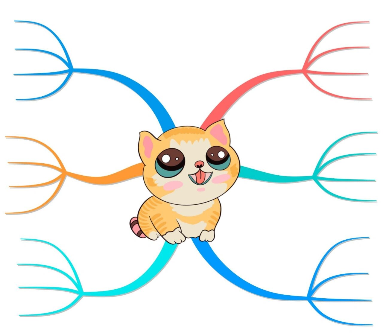 思维导图模板彩色系列! 小学生思维导图模板彩色系列!