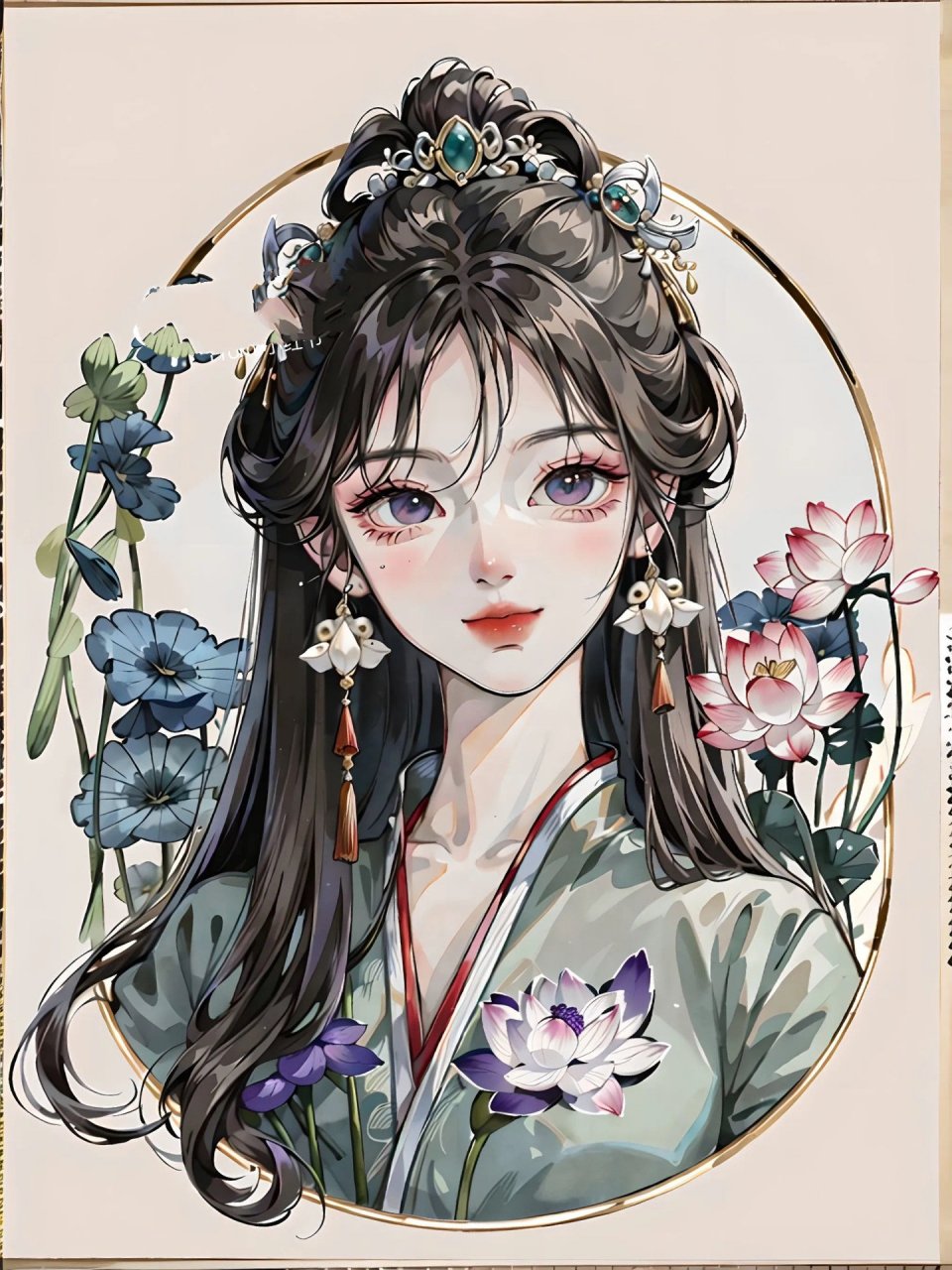 绘画素材 | 国风动漫少女