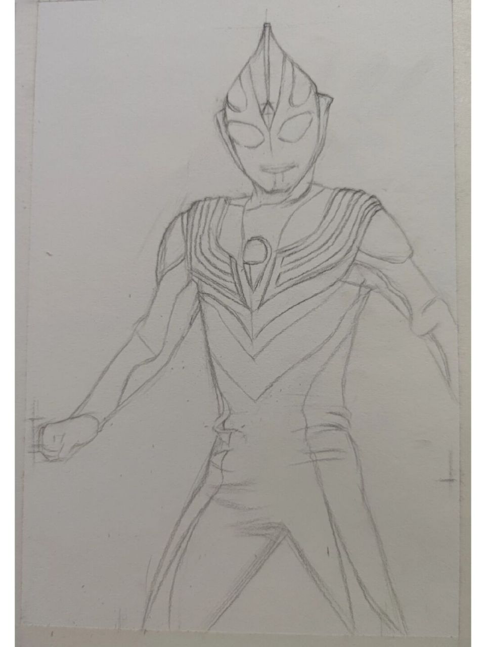 迪迦奥特曼(步骤图) 素描迪迦奥特曼 迪迦·奥特曼是日本特摄剧《迪迦