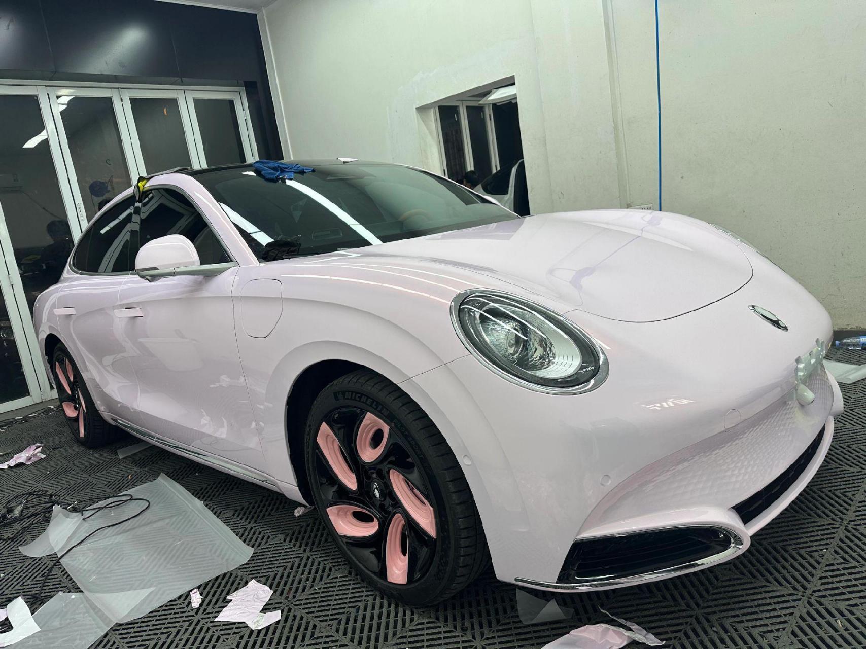 欧拉闪电猫改色花悦粉.