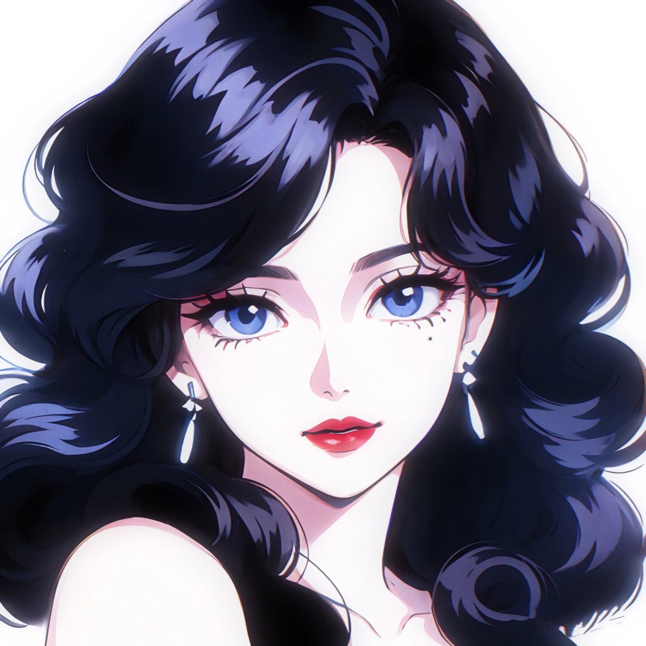 大波浪的姐姐 yyds～ 	 #板绘厚涂##女生头像##微信头像##优质头像