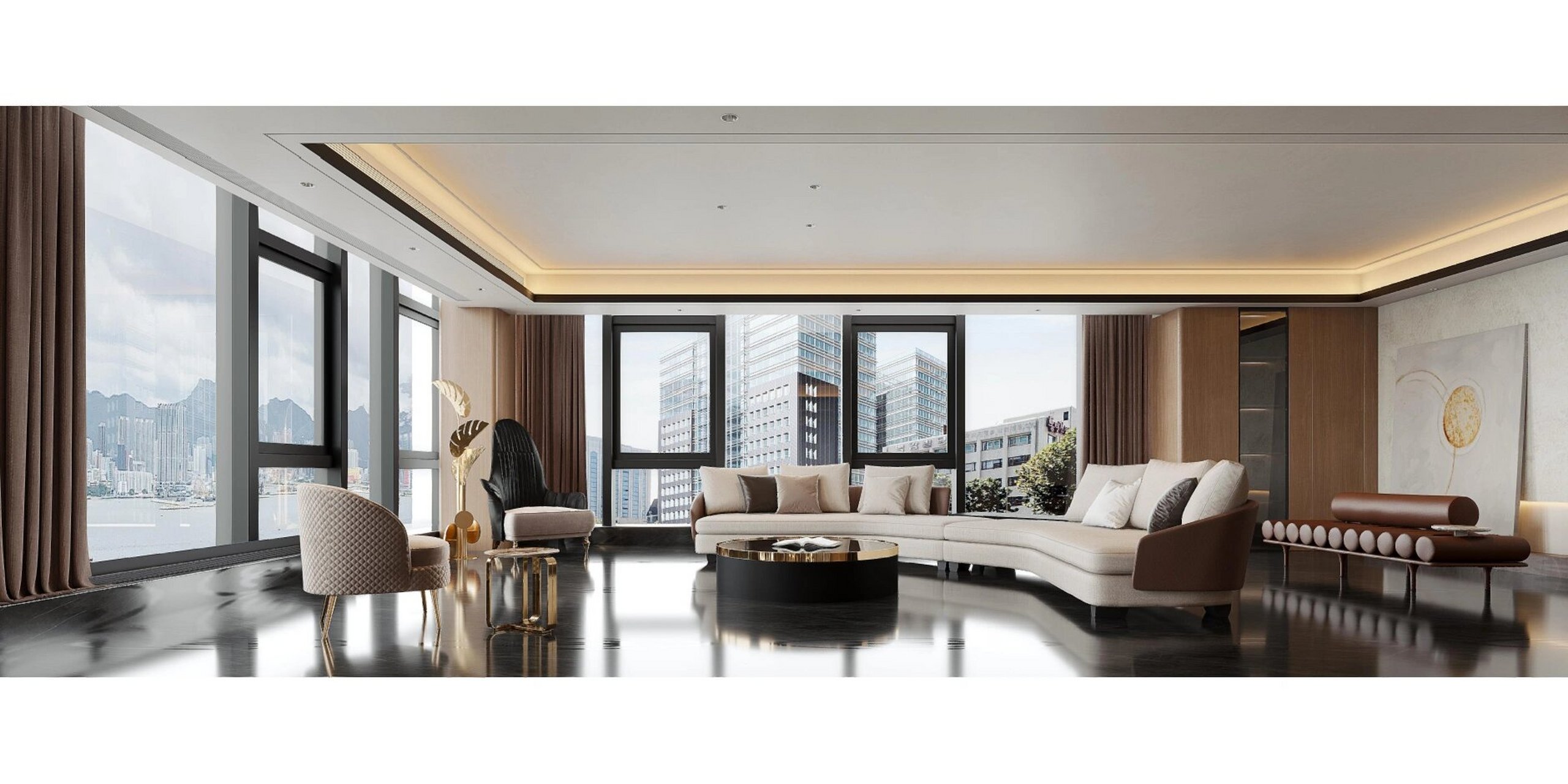 项目:宁波海晏一品 户型:295户型 改造内容: 1,增加了每个睡眠空间