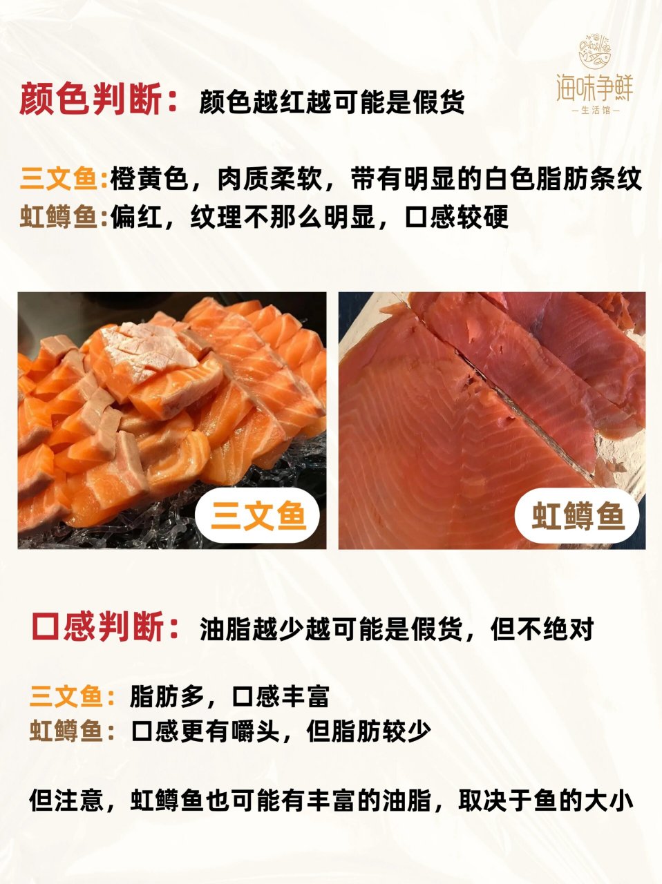 三文鱼腩与三文鱼区别图片