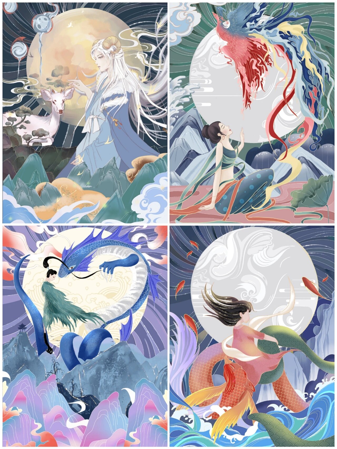 山海经|异兽拟人|插画设计|毕业设计 答辩结束啦~更一下我的 还是把这