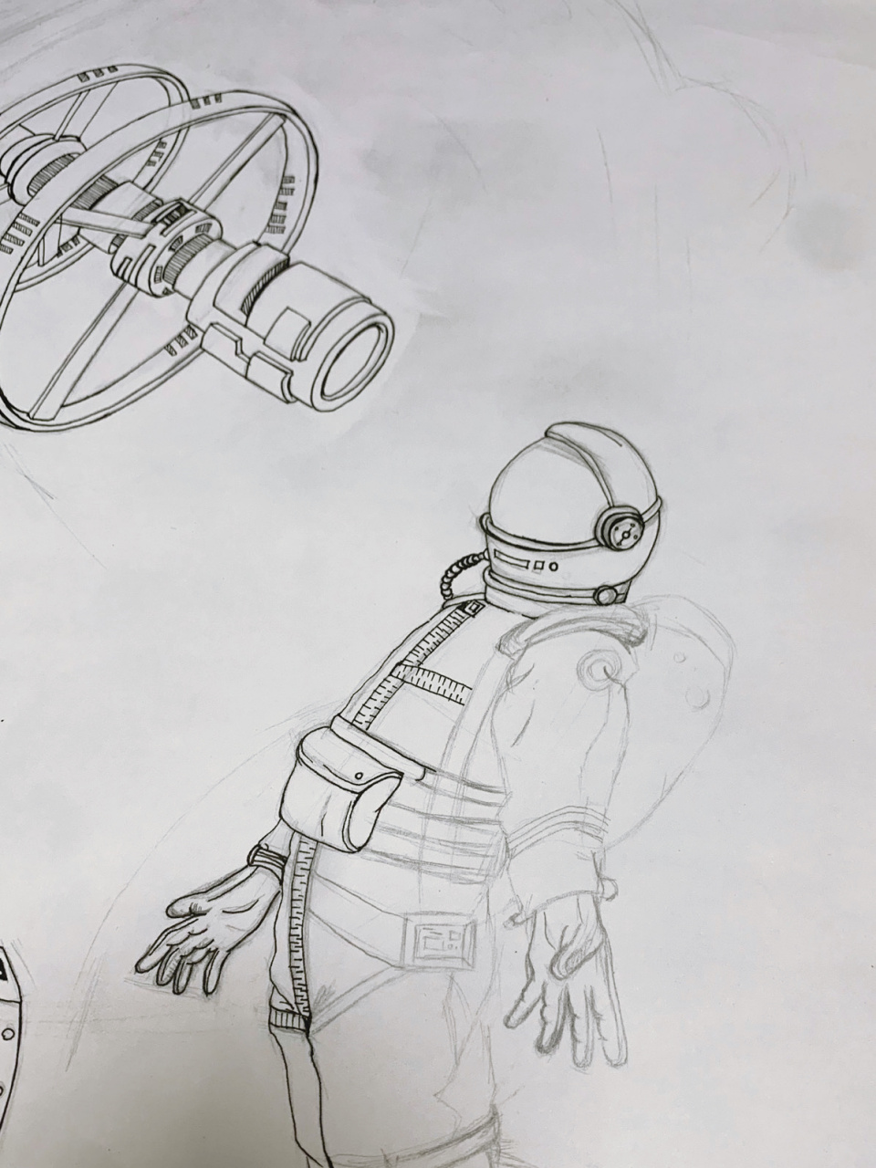 科技/太空主题绘画 宇宙穿梭机,科技太空类主题绘画.