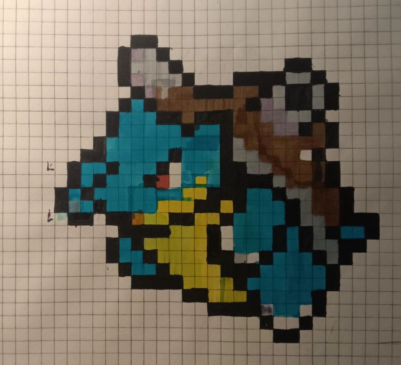 方格画杰尼龟篇