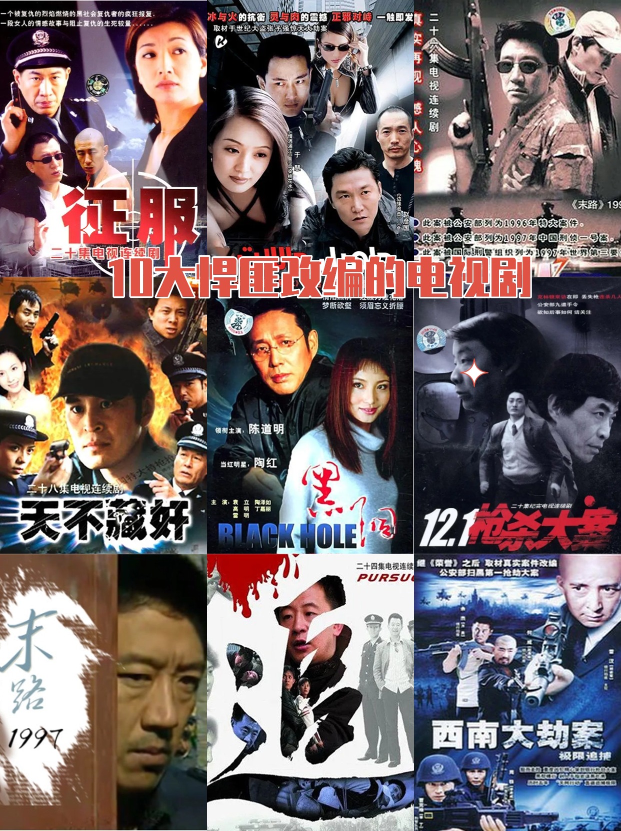 10大悍匪改编的电视剧