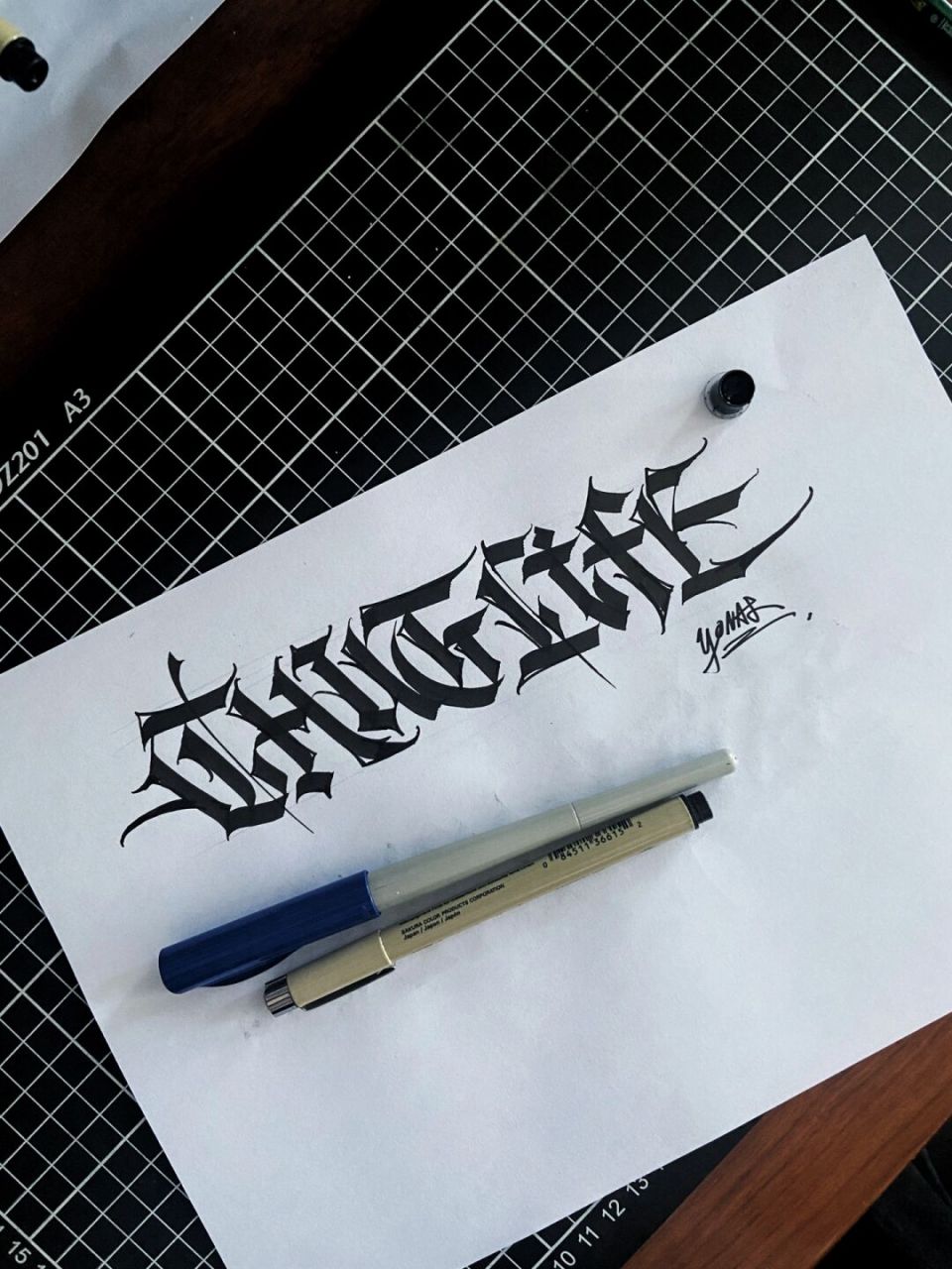 很喜欢这个字体thug life #广州纹身# #纹身# #我的纹身分享# #字体