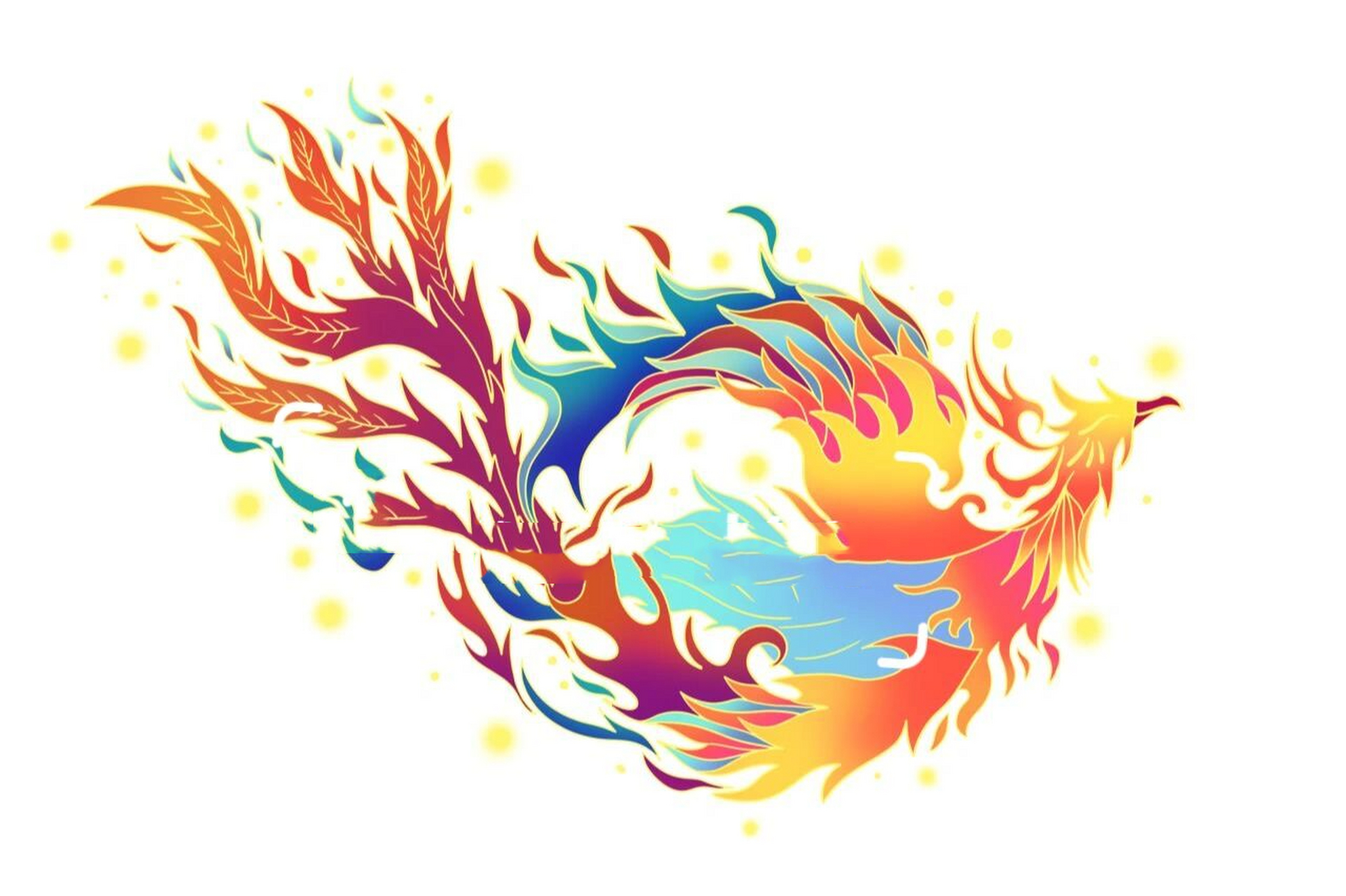 国潮凤凰图样 纯分享好看的图样,图样均已获版权,不可私自商用哟.