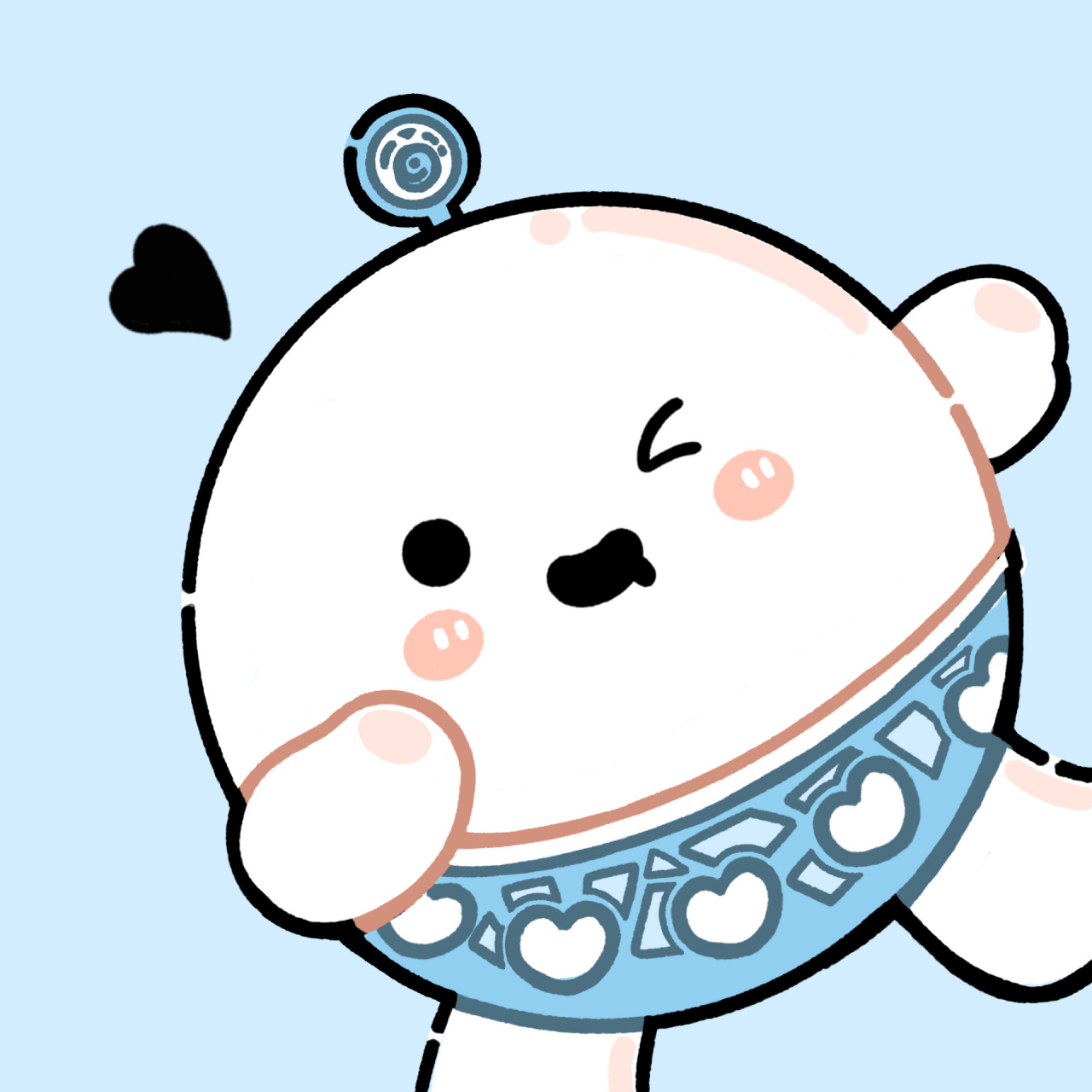 板绘蛋仔系列|三色圆圆子你最喜欢哪个鸭 其实我觉得汤圆挺可爱的,就