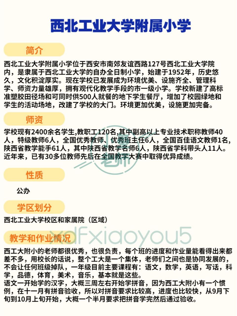 一天认识一所学校01:西北工业大学附属小学 一天认识一所学校01:西北