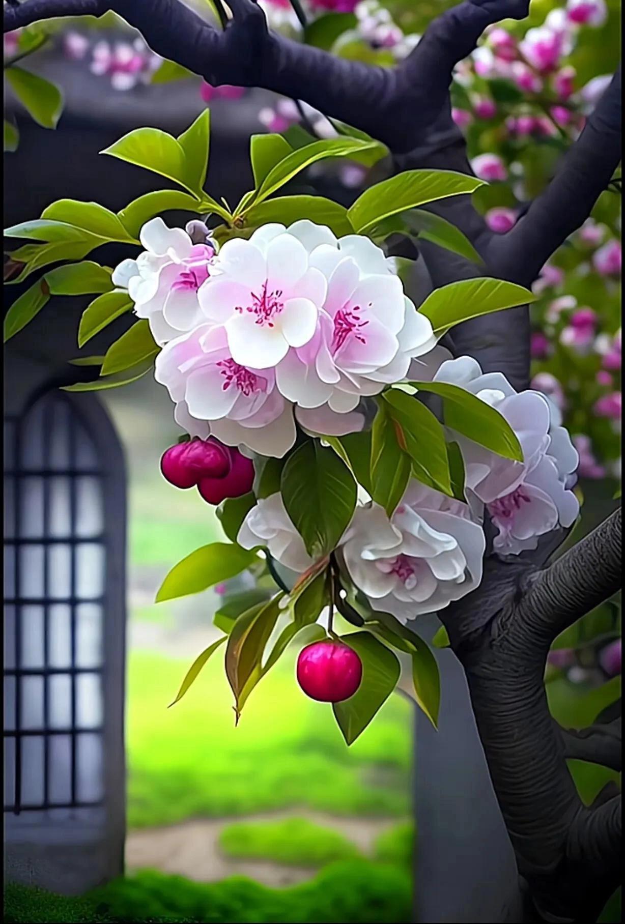 满园花朵