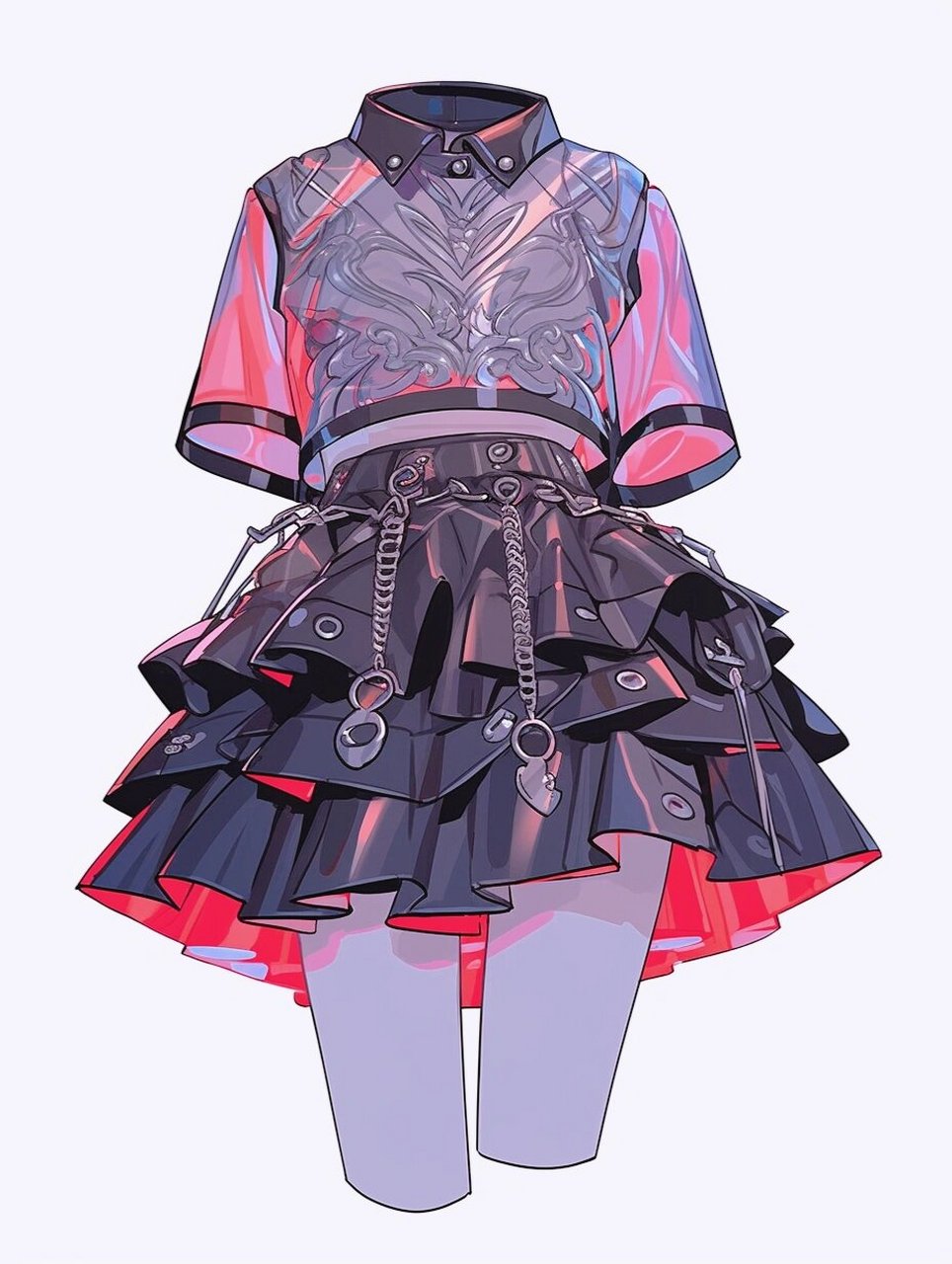 服装设计/打歌服/出道成为偶像吧92  idol 打歌服,mijourney设计