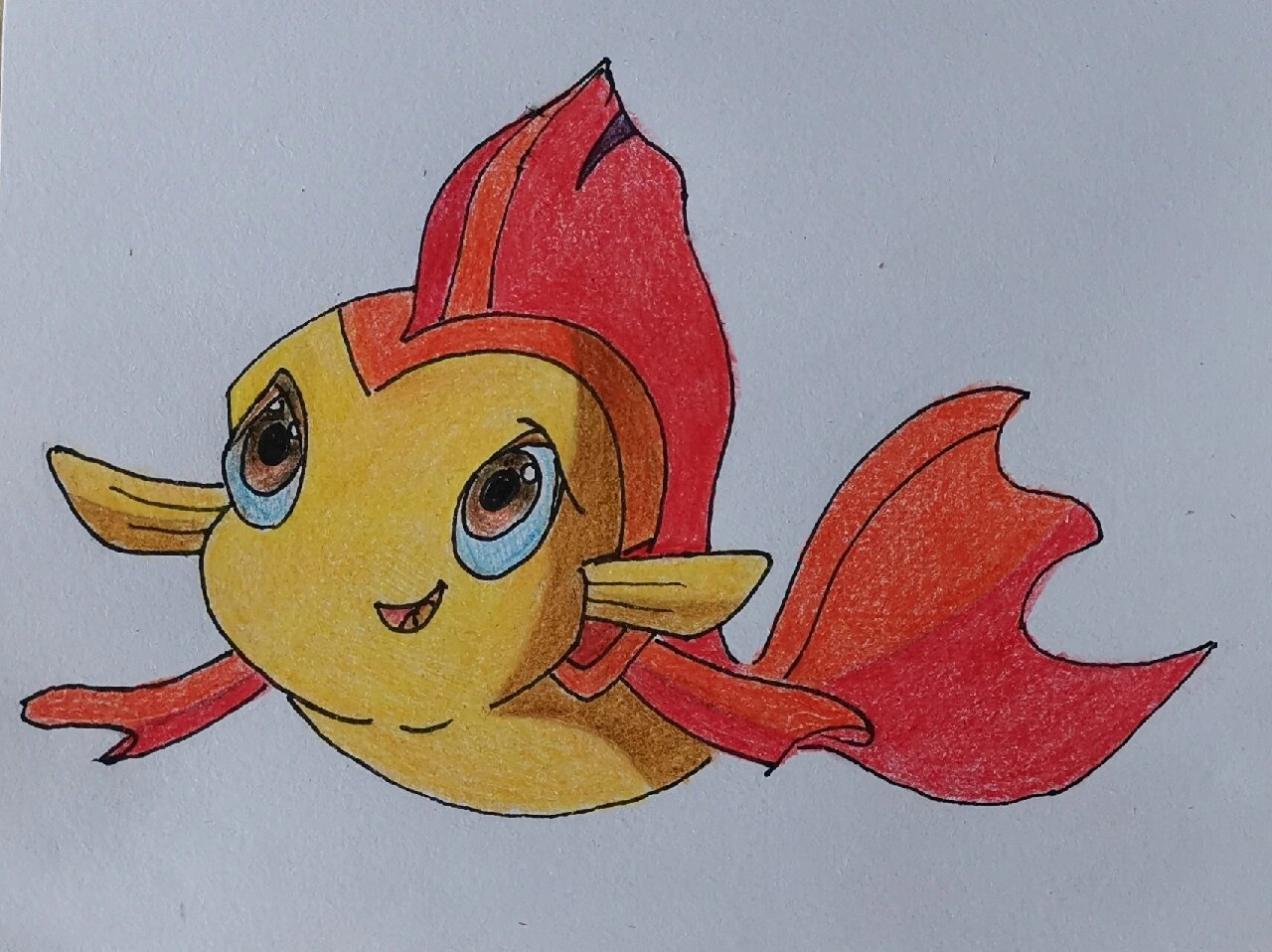 简笔画/(15)和我一起画小鲤鱼