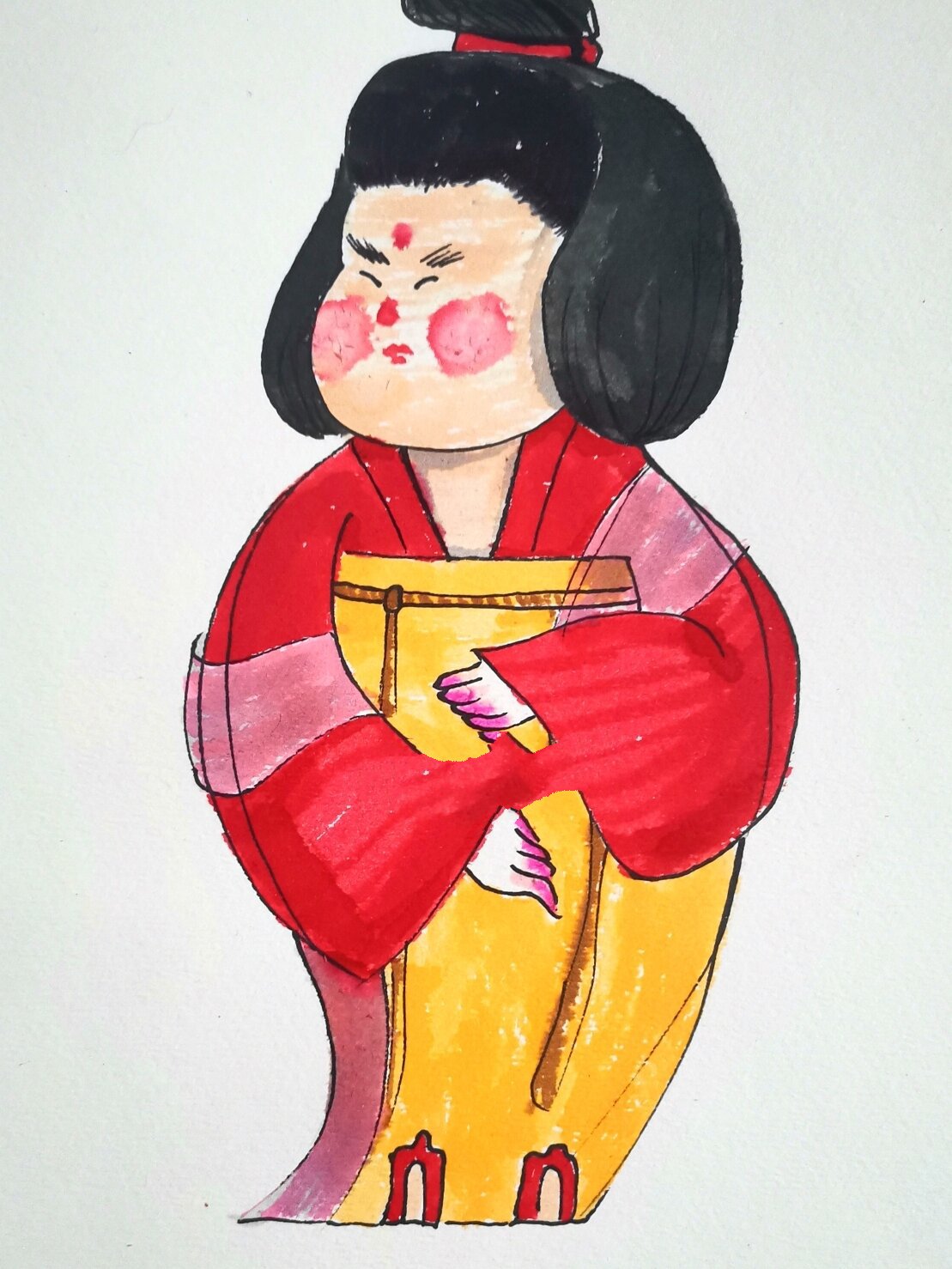 创意美术 | 唐代仕女图 少儿美术 绘画