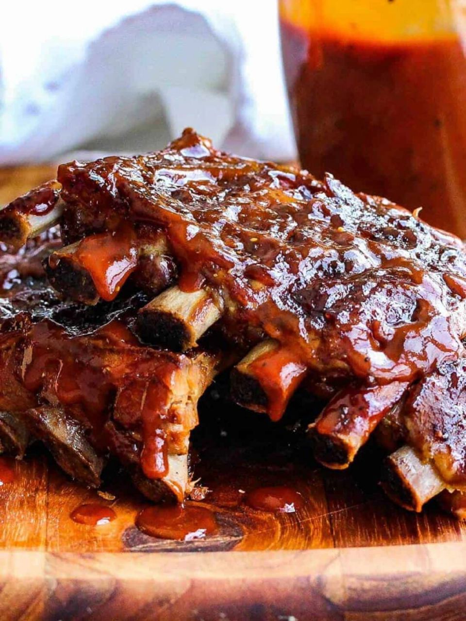 碳烤猪肋排 |专业厨房猪猪烹饪466 烤带骨肉类时99记得用锡纸包住