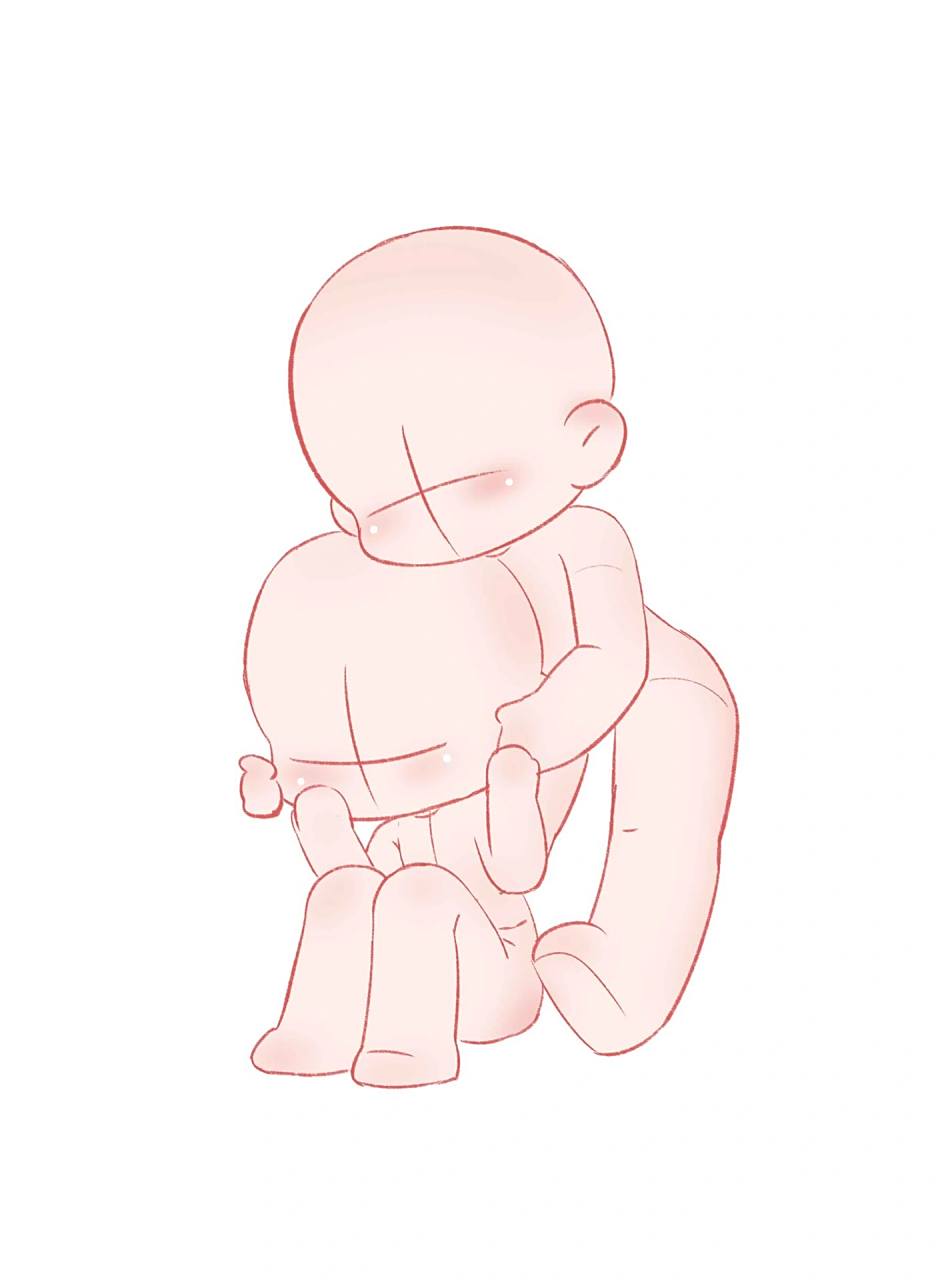 【速写】双人动态|磕cp专用|为爱发电|q版人体 可以开始为爱发电了 这