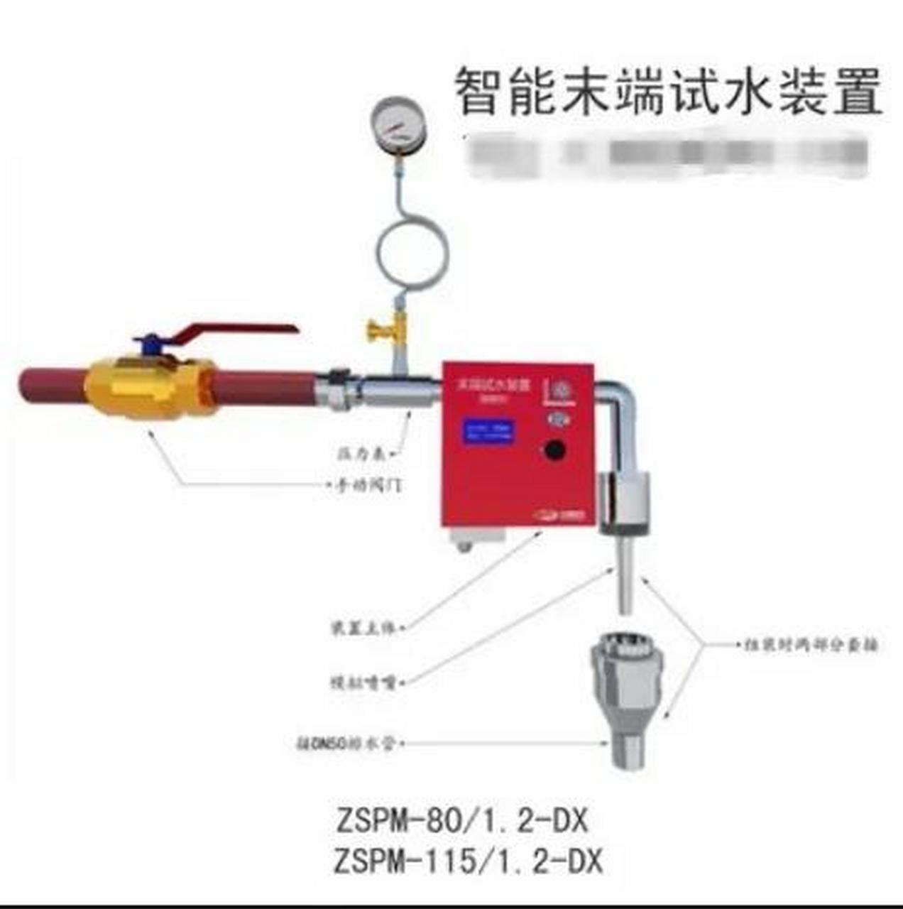 这是智能型末端试水装置 采用的是智能电子测量仪代替传统的压力表 不