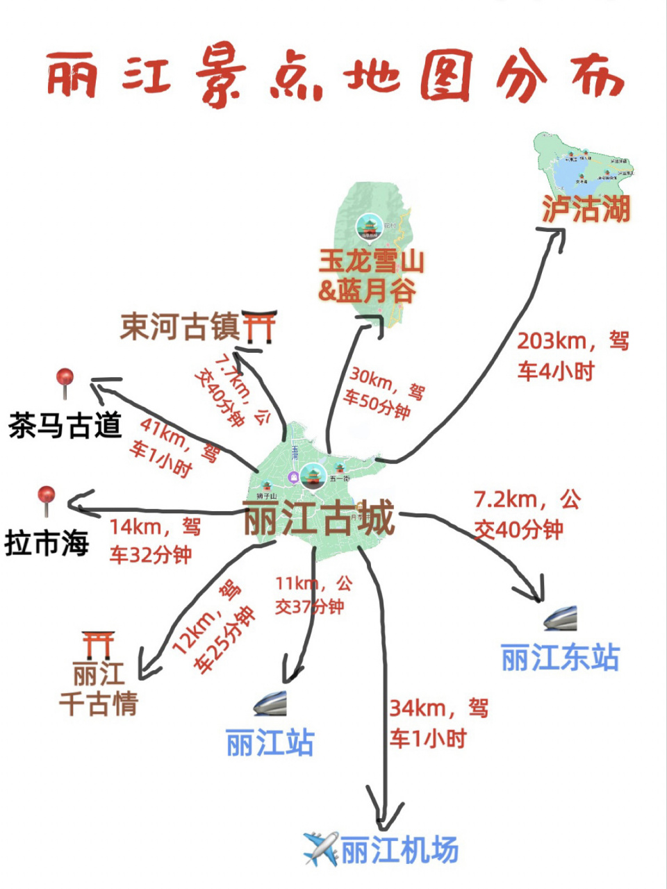 雲南旅遊大理 麗江手繪地圖78交通 住宿 美食 我來了!