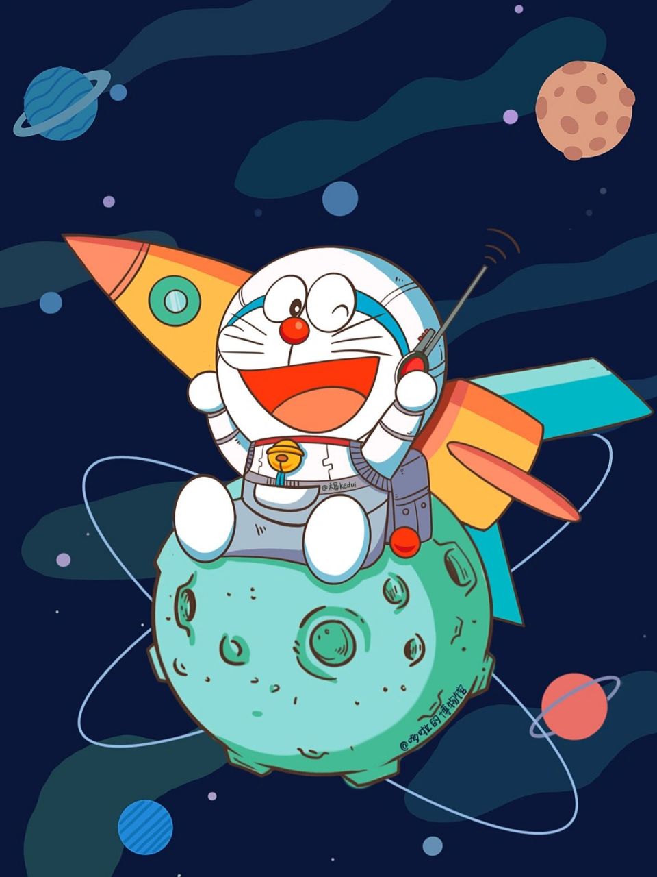 绘图:哆啦的博物馆7015可兑 #哆啦a梦壁纸# #简笔画# #哆啦a梦