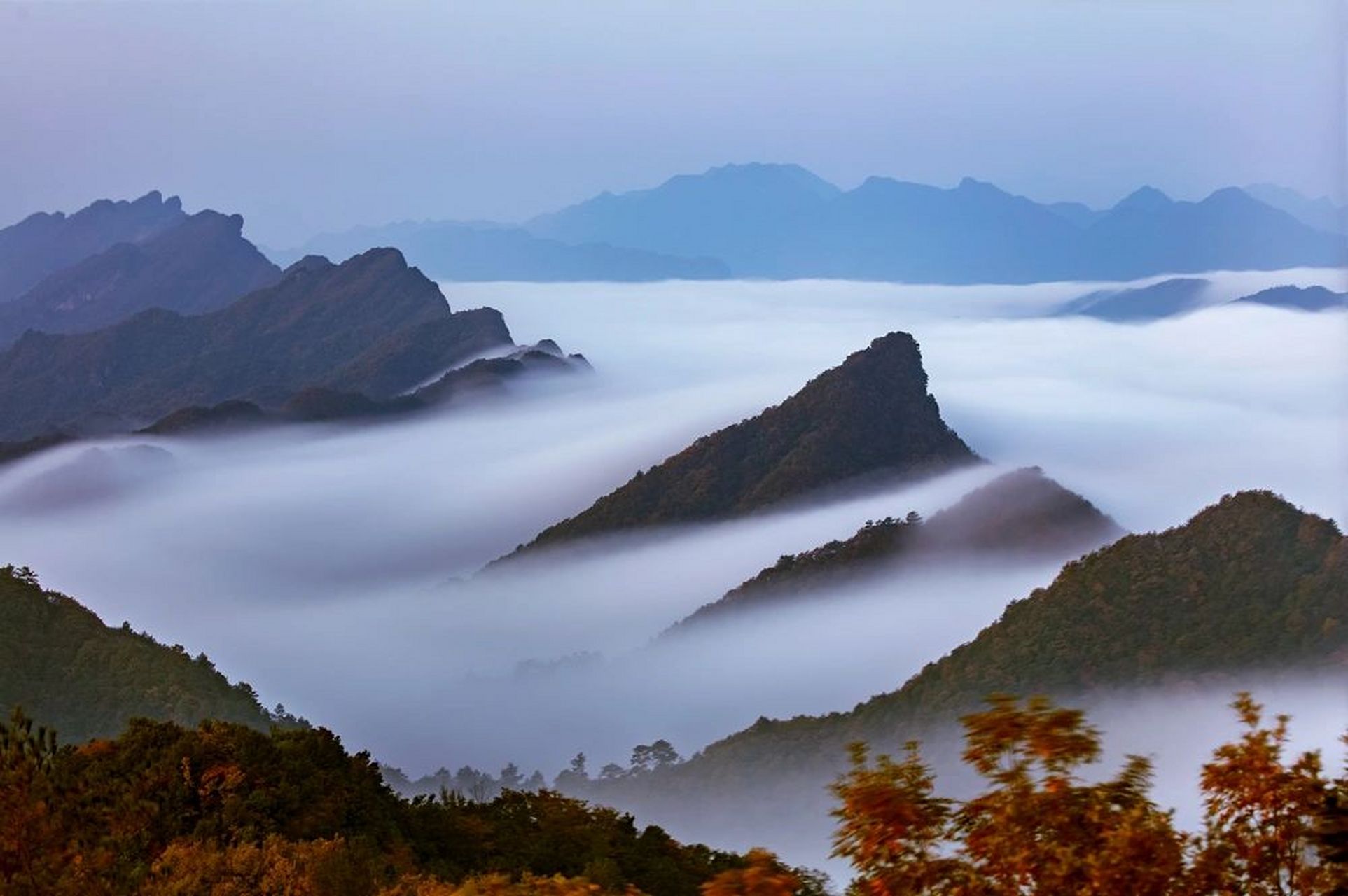 剑阁五指山风景区图片