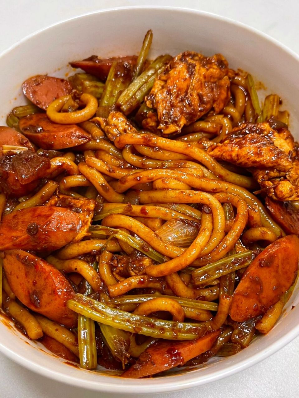 跟外卖说拜拜99 是我超爱的粗米线!q弹爽滑 巨能挂汁!