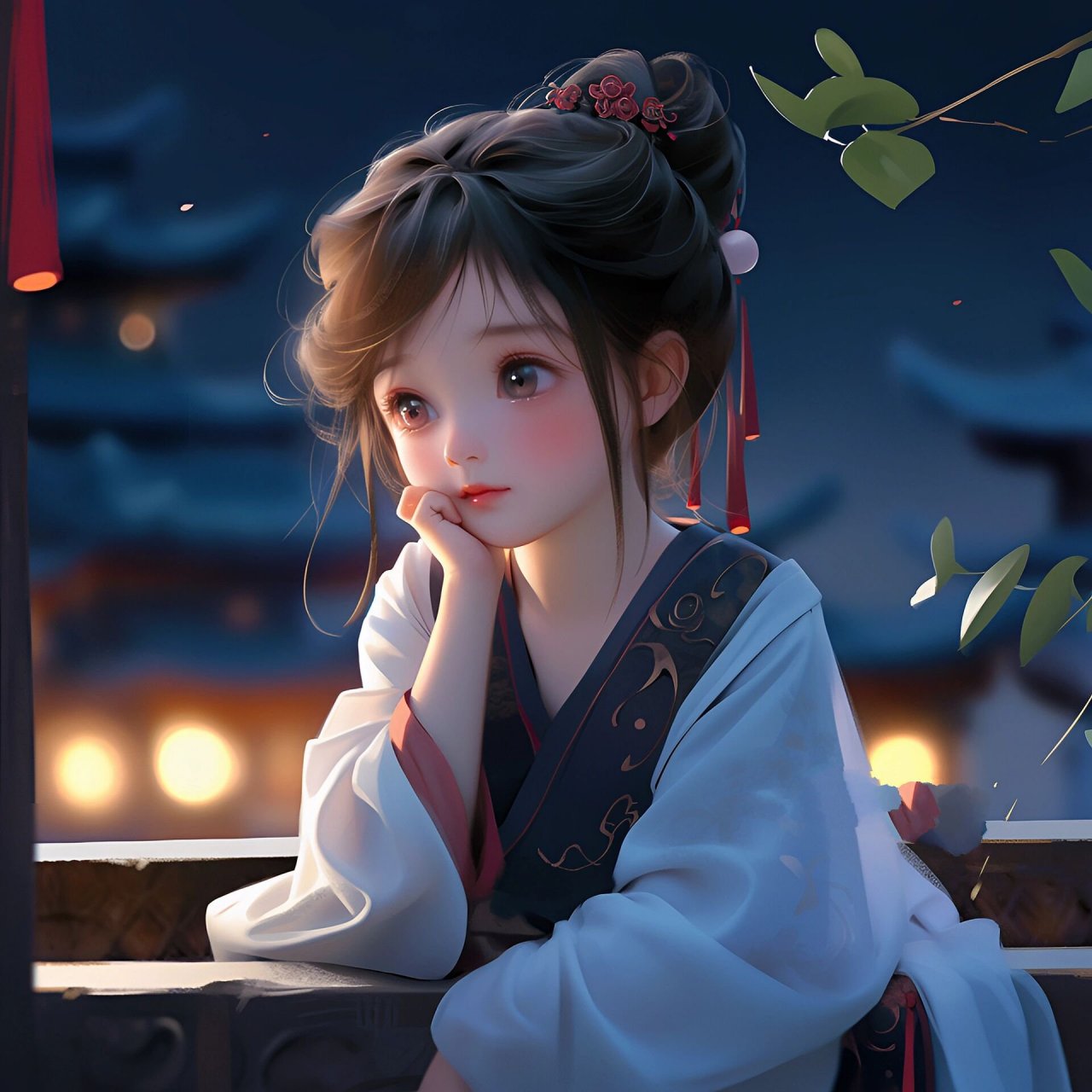 可爱的古装小美女