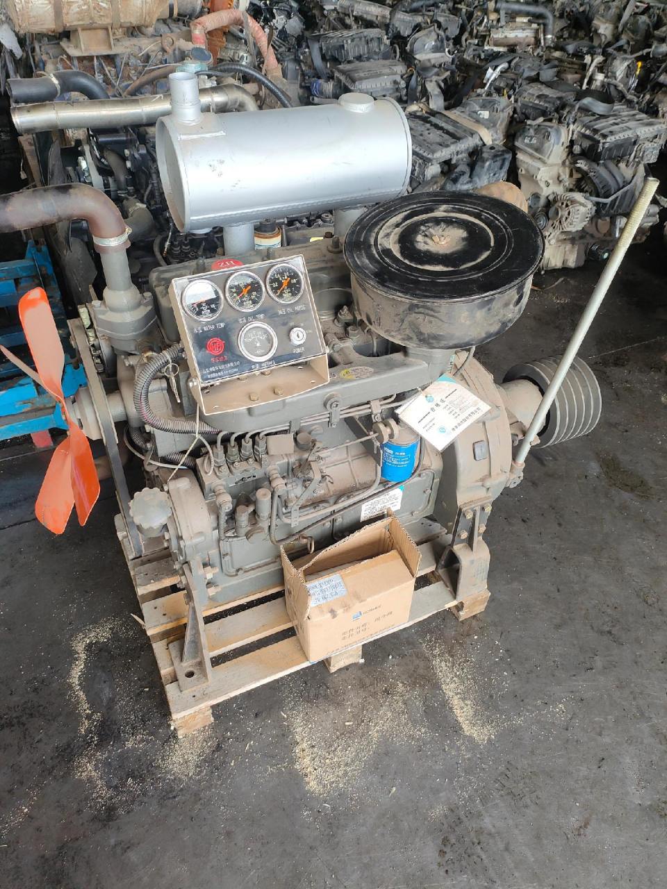潍柴4102 潍坊华丰4102发动机粉碎机 铲车船用发动机.