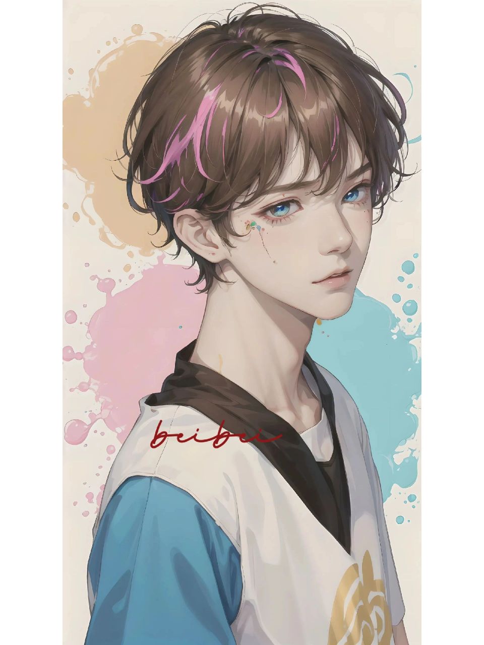 男生头像|壁纸·彩虹少年       由mewxai生成