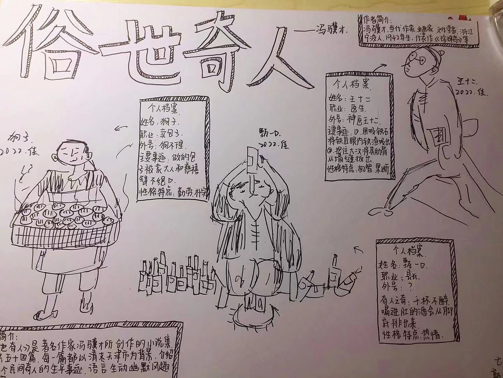 俗世奇人读书卡