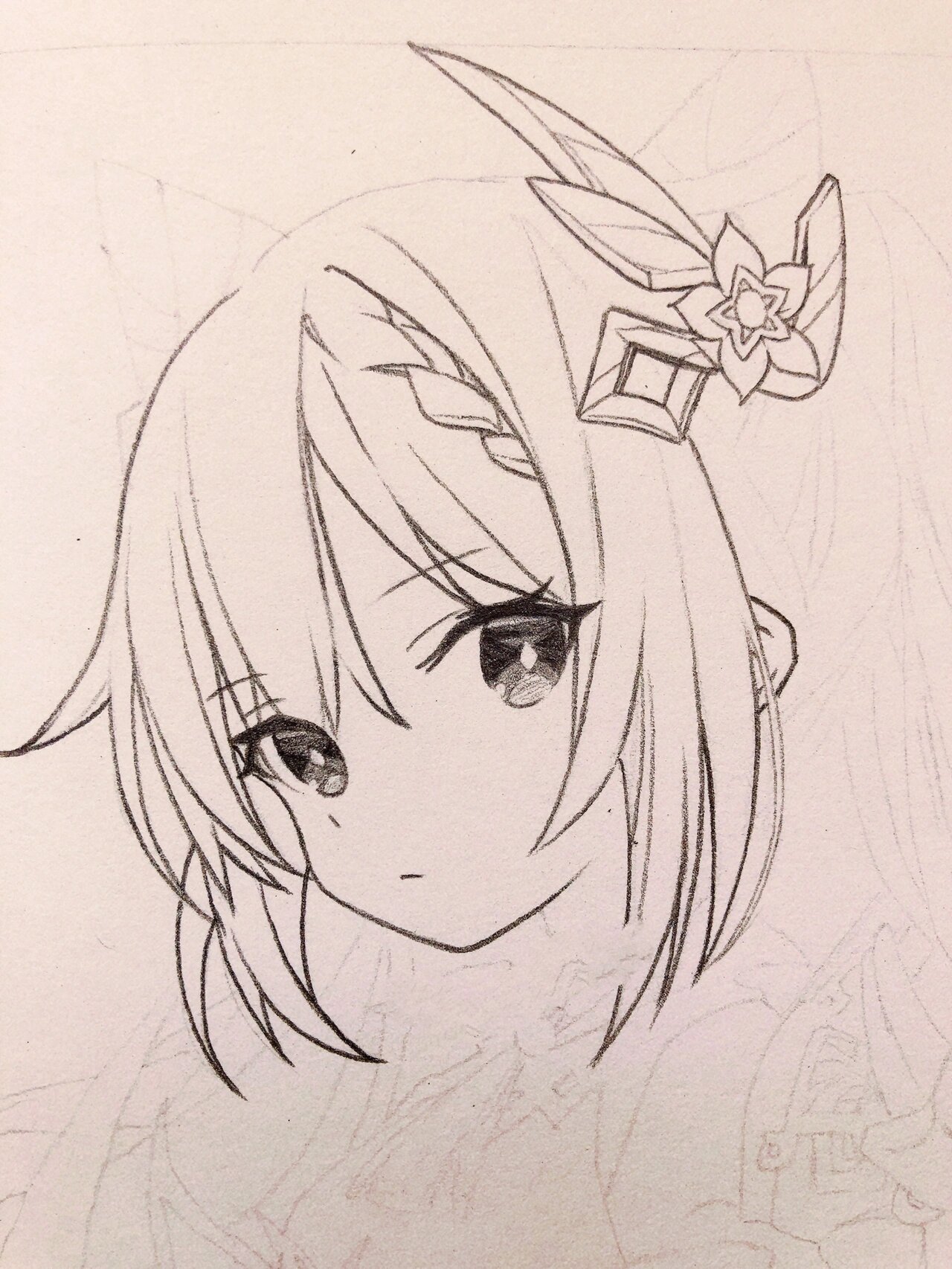 【原神】刻晴(手绘过程) 今天又到521,祝大家521快