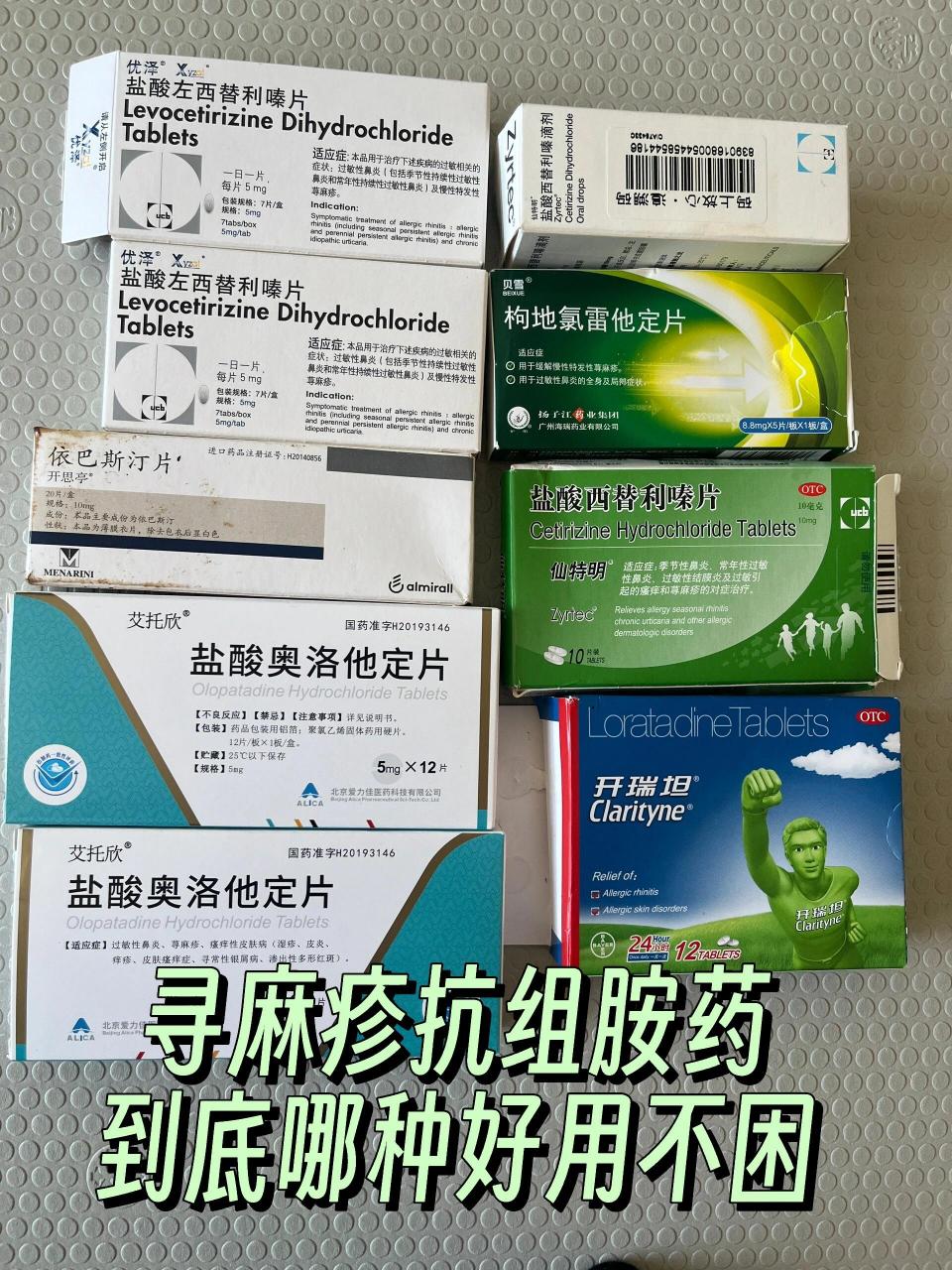 确诊寻麻疹后,服用抗组胺药物的真实体验 自从去年12月确诊慢性寻麻疹