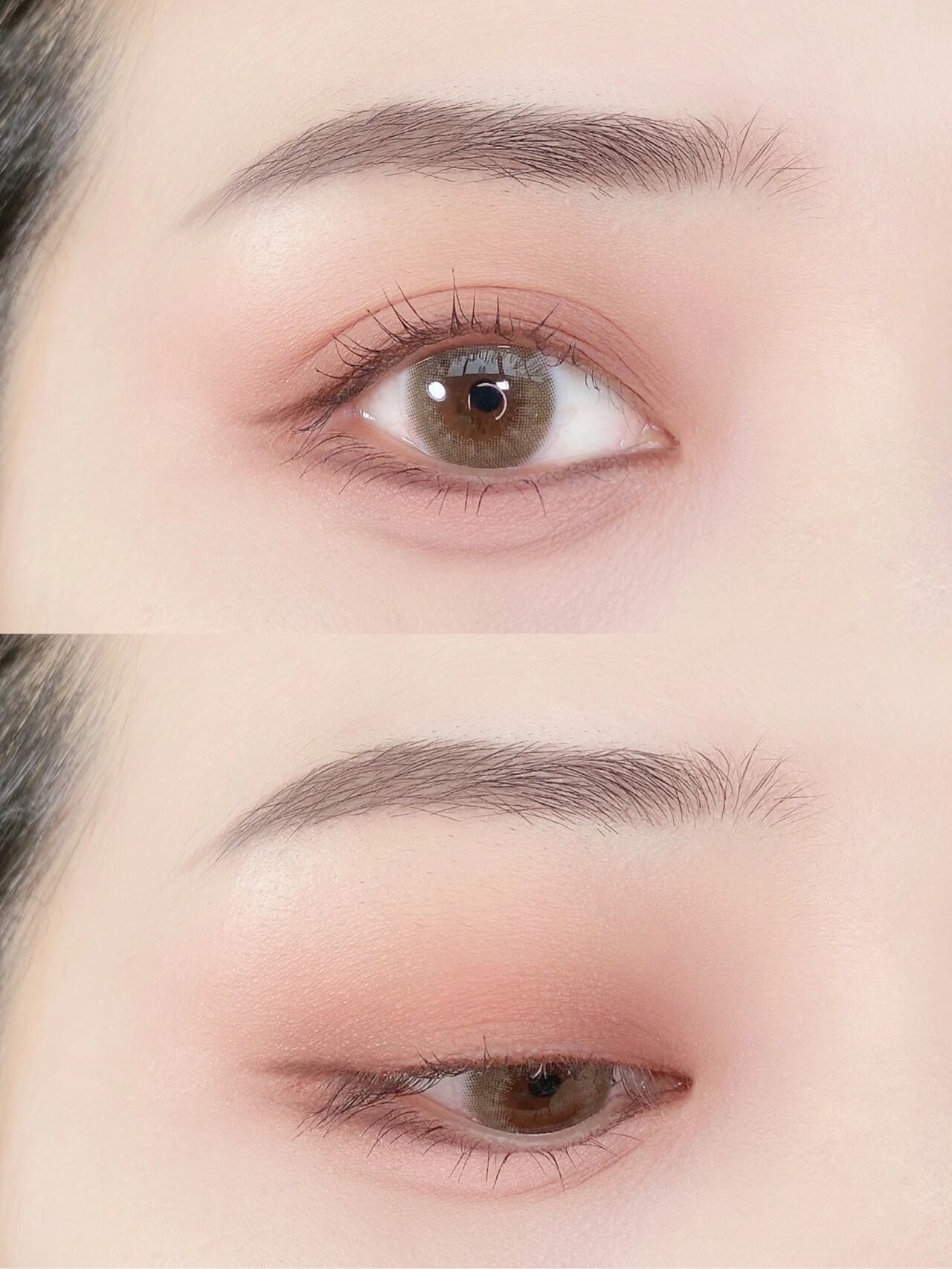 新手倒置眼影画法!粉色眼睑下至77卧蚕真香!