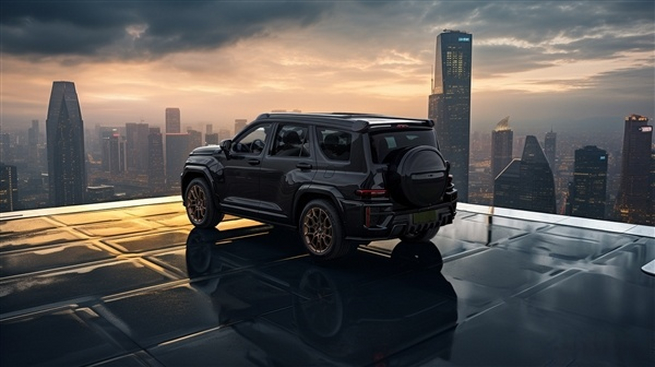 太帅了!#坦克700hi4t# 坦克700 hi4-t黑金版官图:v6双涡轮 电机超暴躁