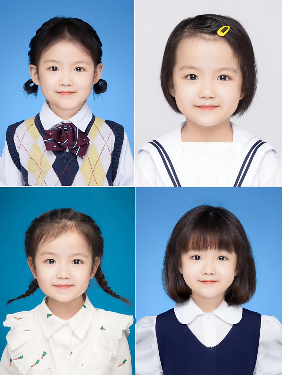 快看98儿童证件照快来 get ! 超多服装造型选择!