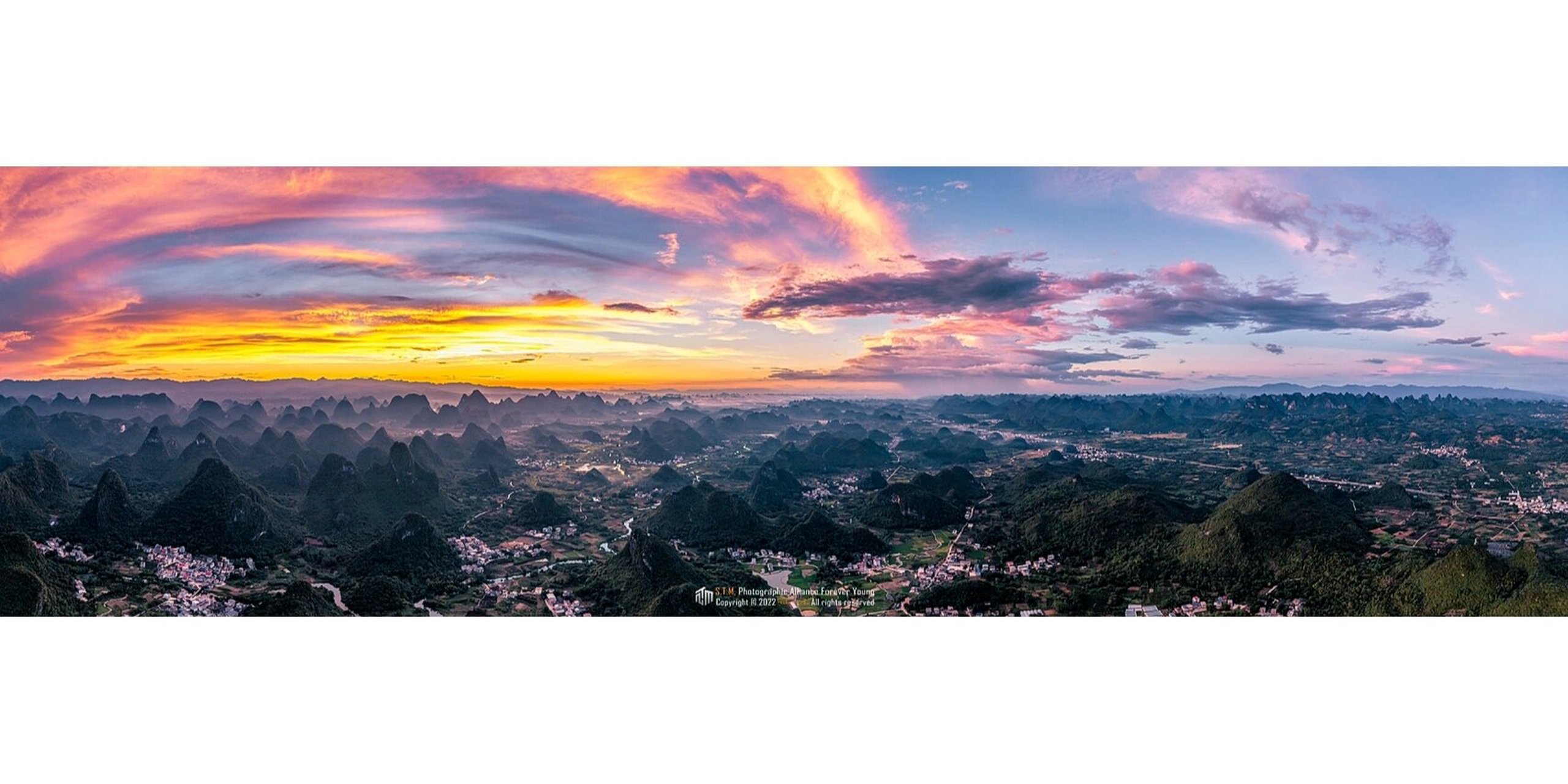 桂林摄影机位|翠屏五指山(日落)92 99桂林市阳朔县翠屏五指山