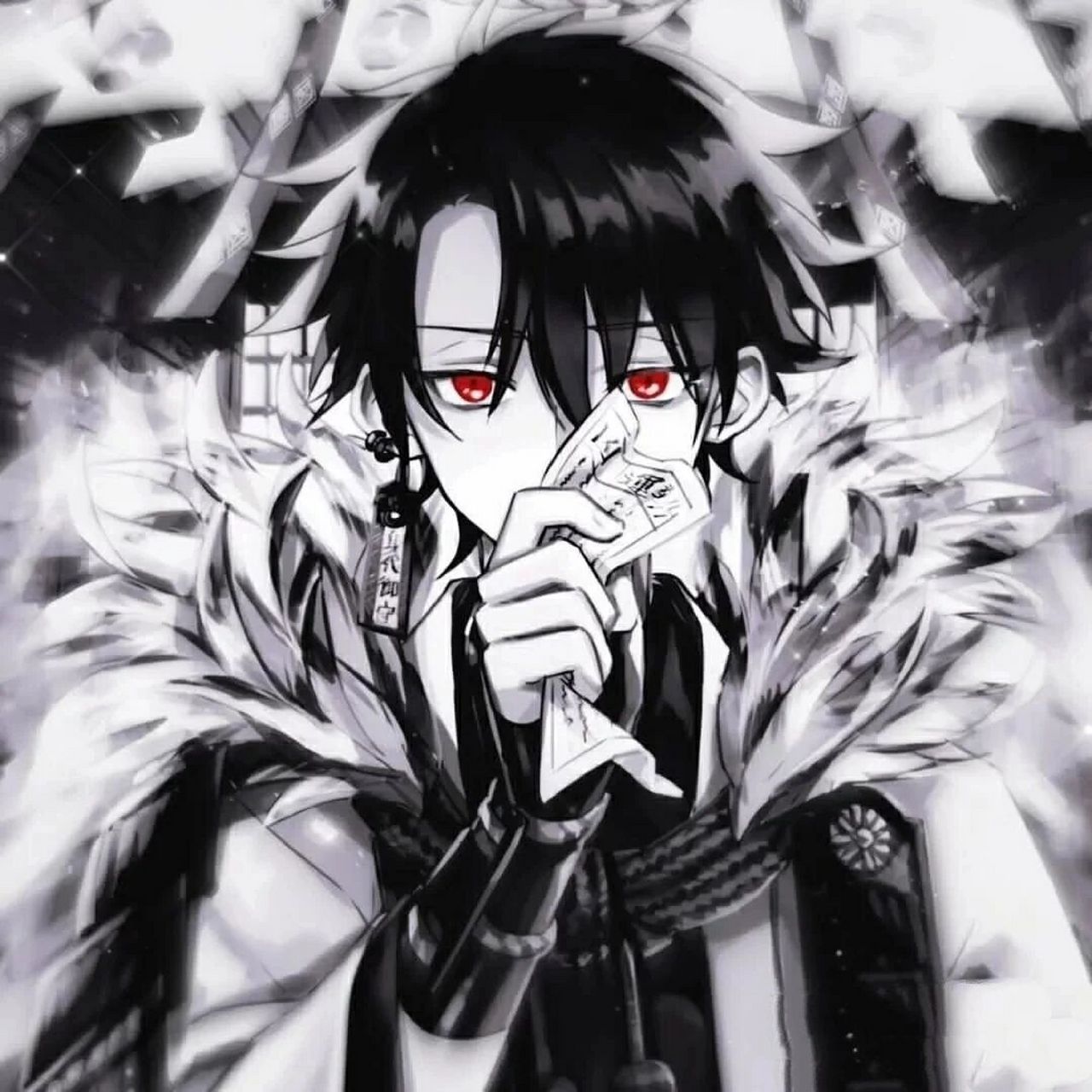 男生黑暗系动漫头像