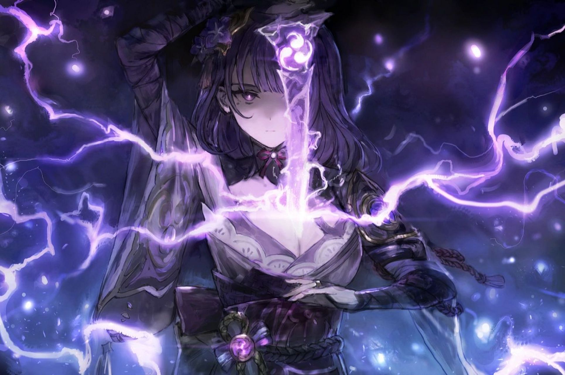 原神,雷电将军胸口拔刀. 原神,雷电将军胸口拔刀.