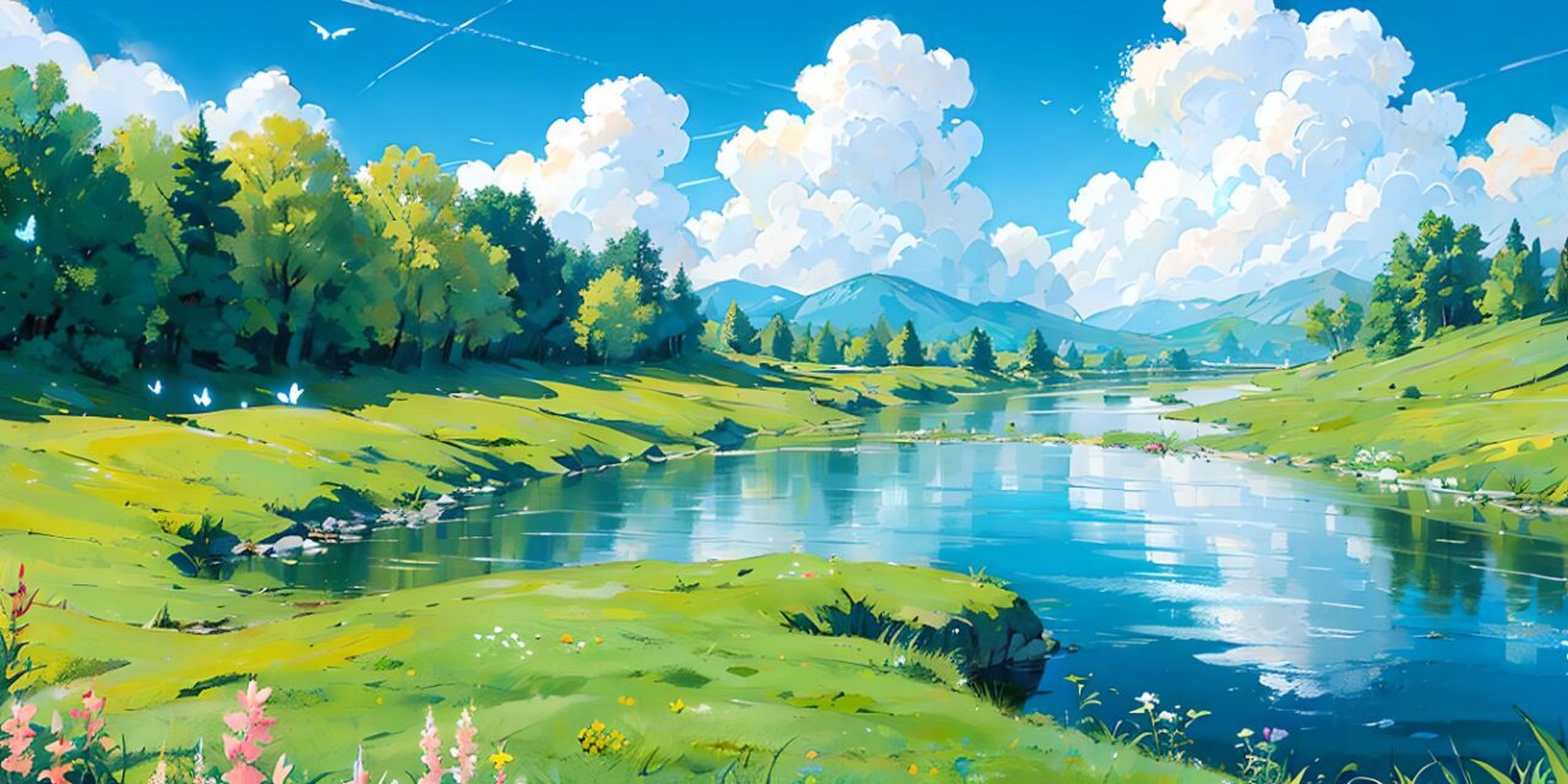 护眼电脑壁纸图