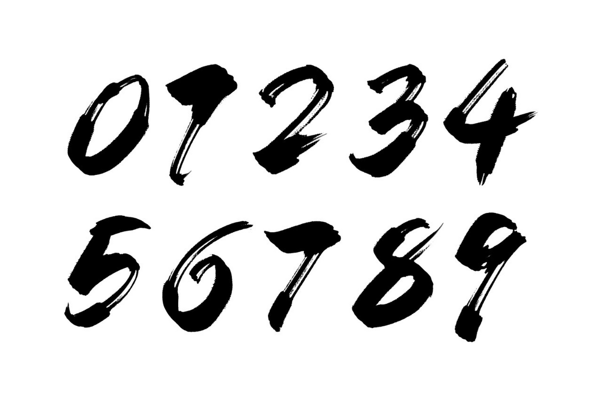 创意阿拉伯数字分享 这些数字元素不仅美观大方,而且非常易于使用.