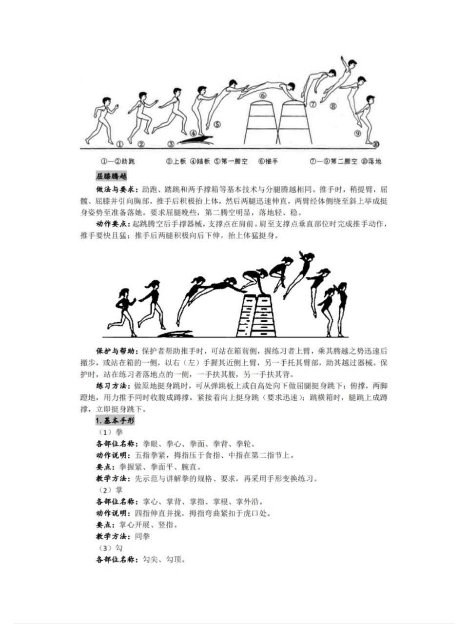(体育)山羊分腿腾跃动作试讲要领    面试试讲动作要领,简单明了,多加