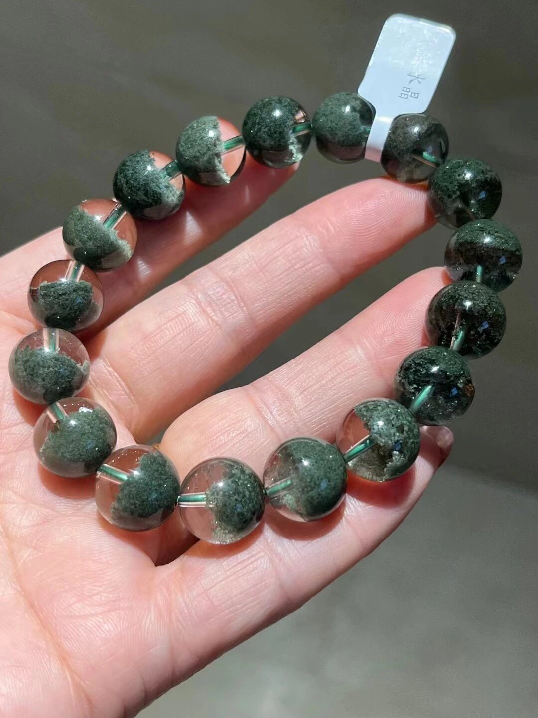 绿幽灵手串12.2mm44.2g 手链 高品
