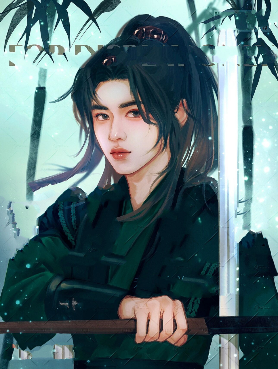 竹林七侠|时代少年团古风插画 发一套国风的稿子  拟态非写实,求不喷