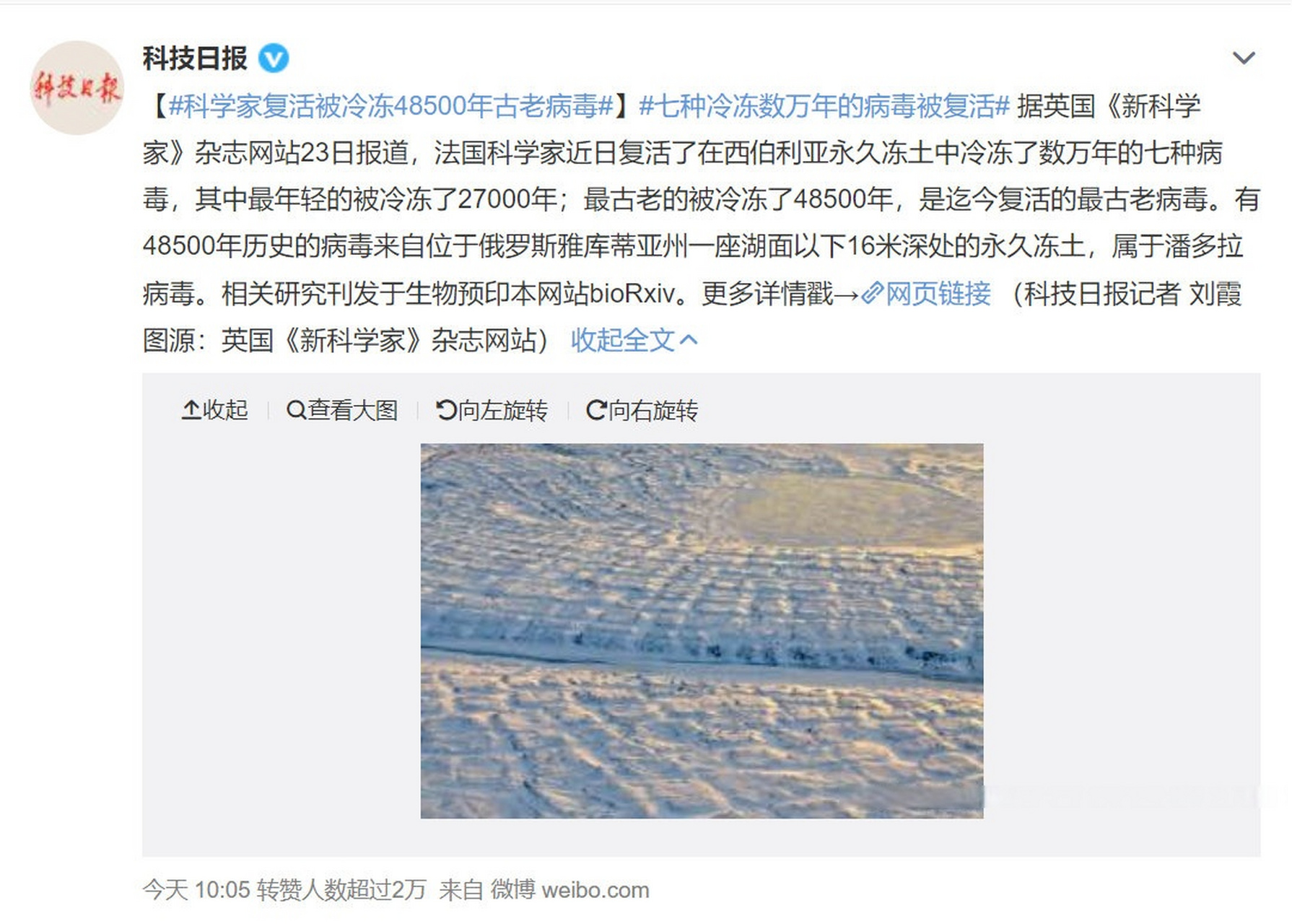 科学家禁止复活的九种病毒