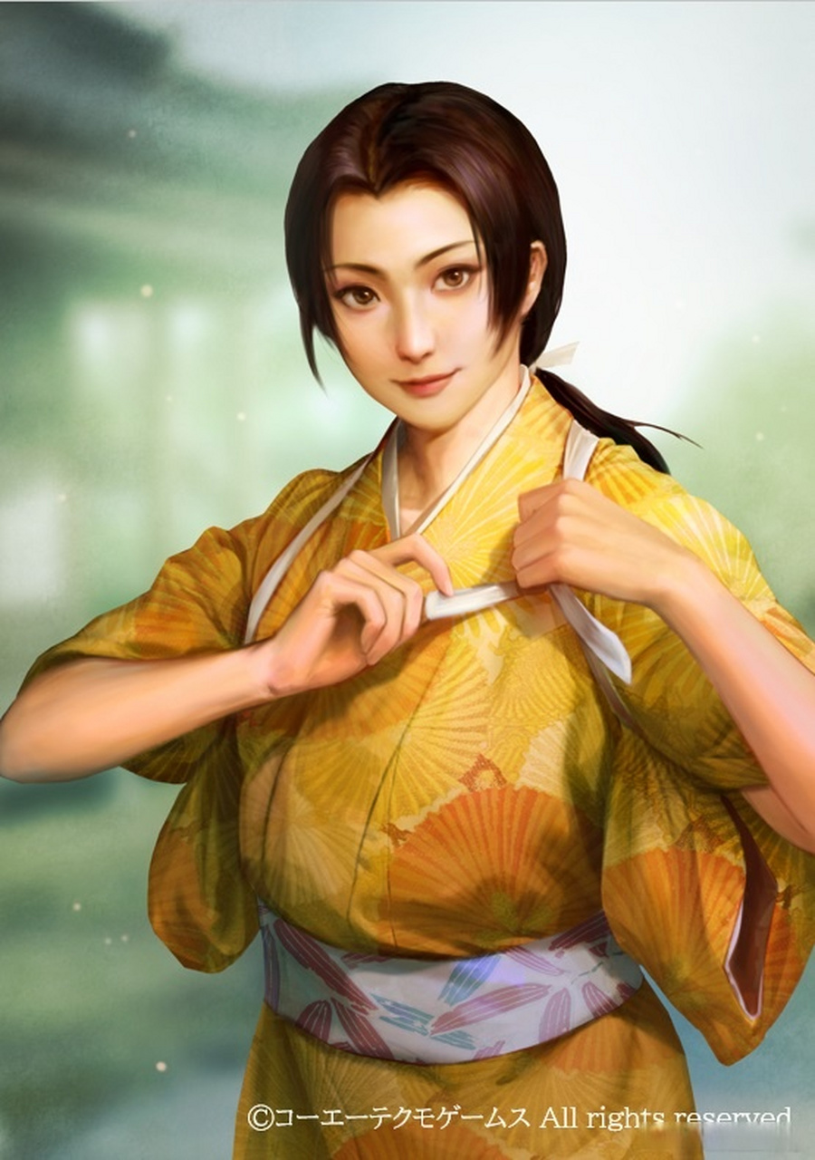 新武将立绘 锅岛直茂之妻——彦鶴