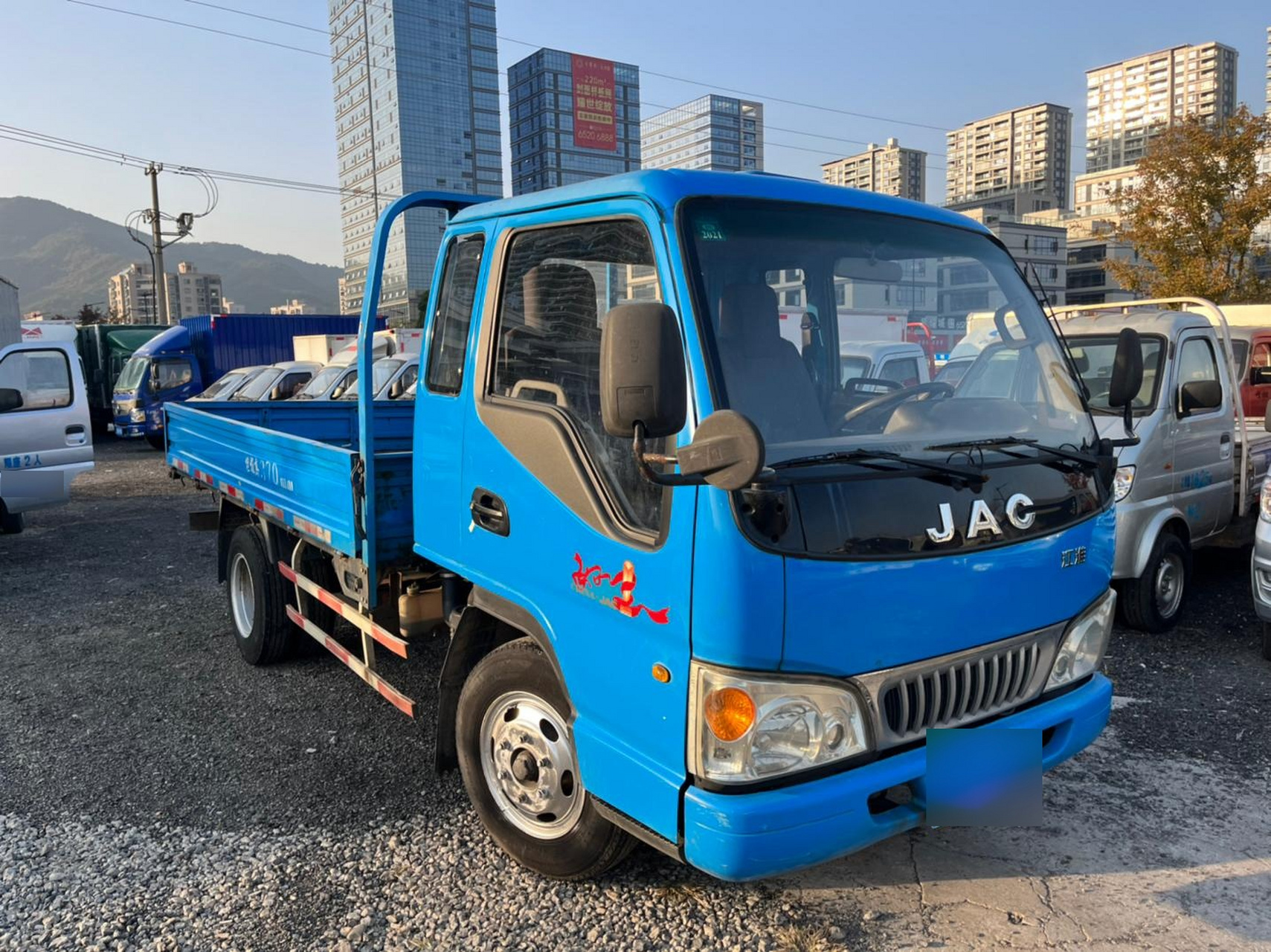 江淮康铃3.3米栏板车 整车原版原漆 康威485点喷发动机 650-16轮胎