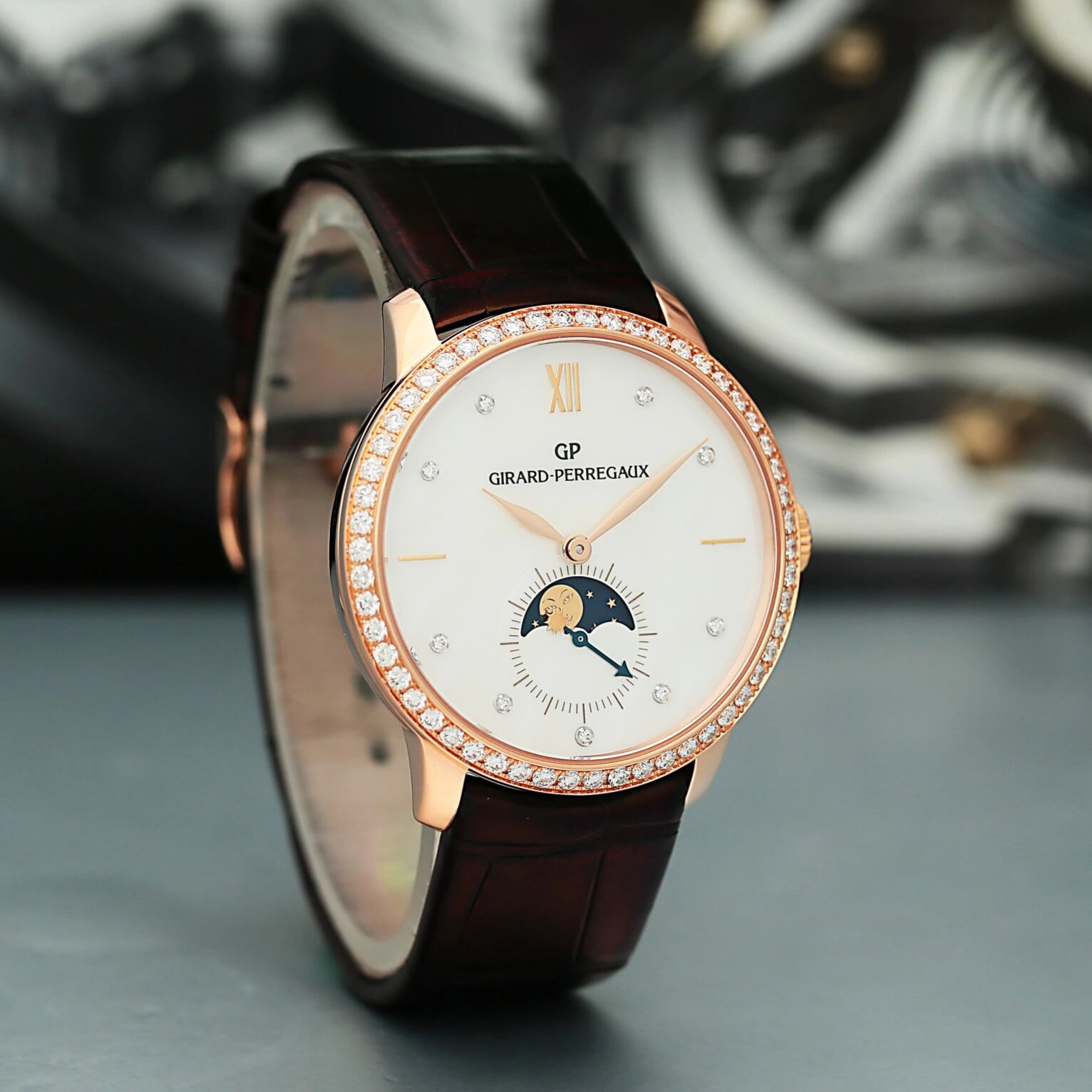 芝柏  系列:1966系列  型号:49524d52a751-ck6a 材质:18k玫瑰金  镜面