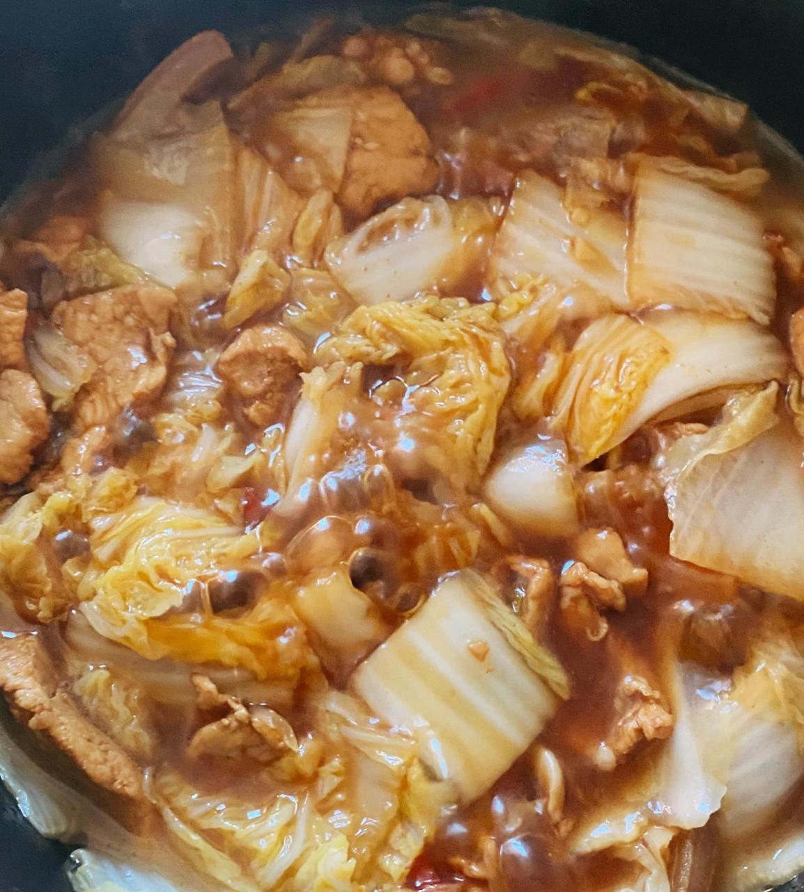 五花肉炖白菜02吃完都说香!